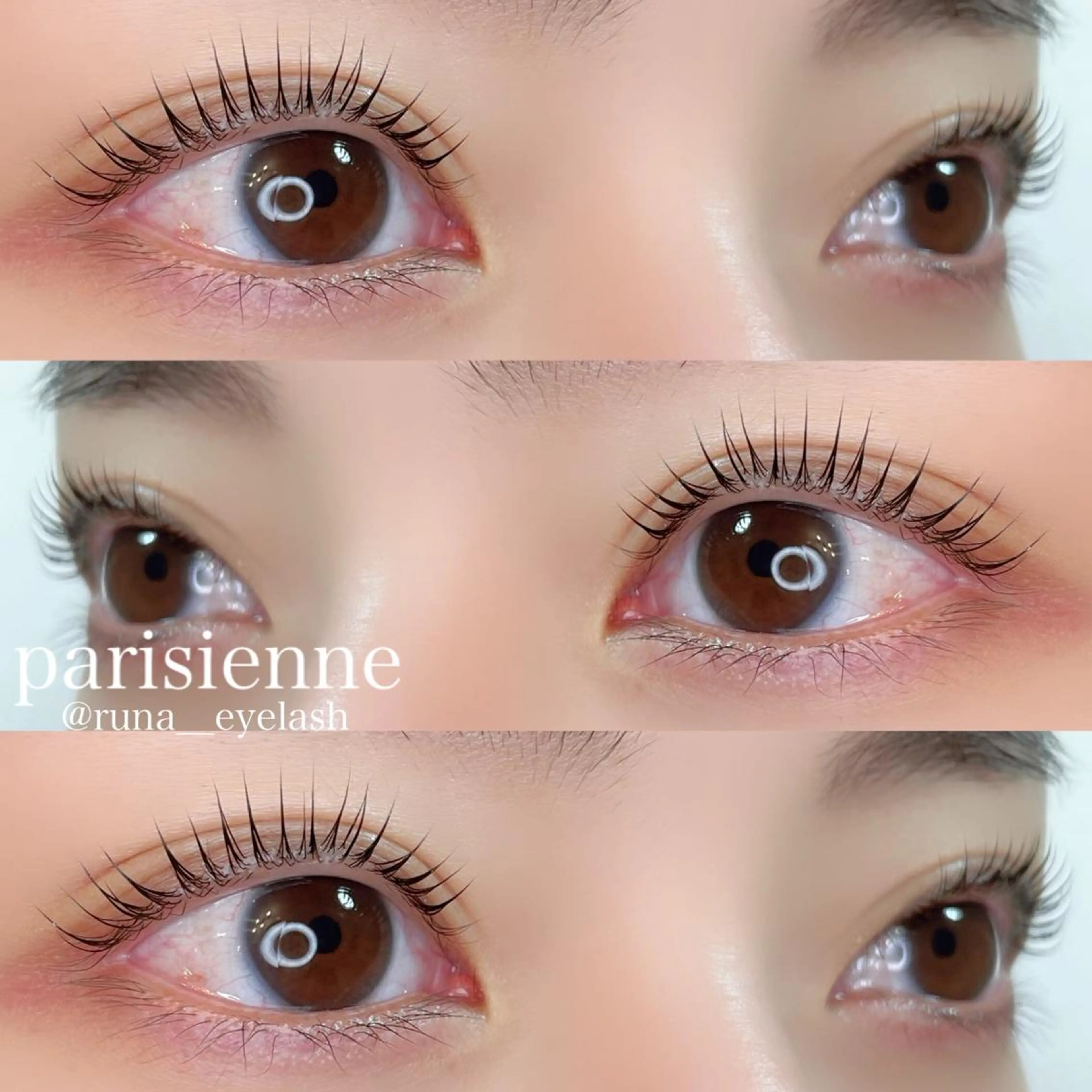 マツエク・マツパ パリジェンヌラッシュリフト kondo runaのマツエク・マツパデザイン