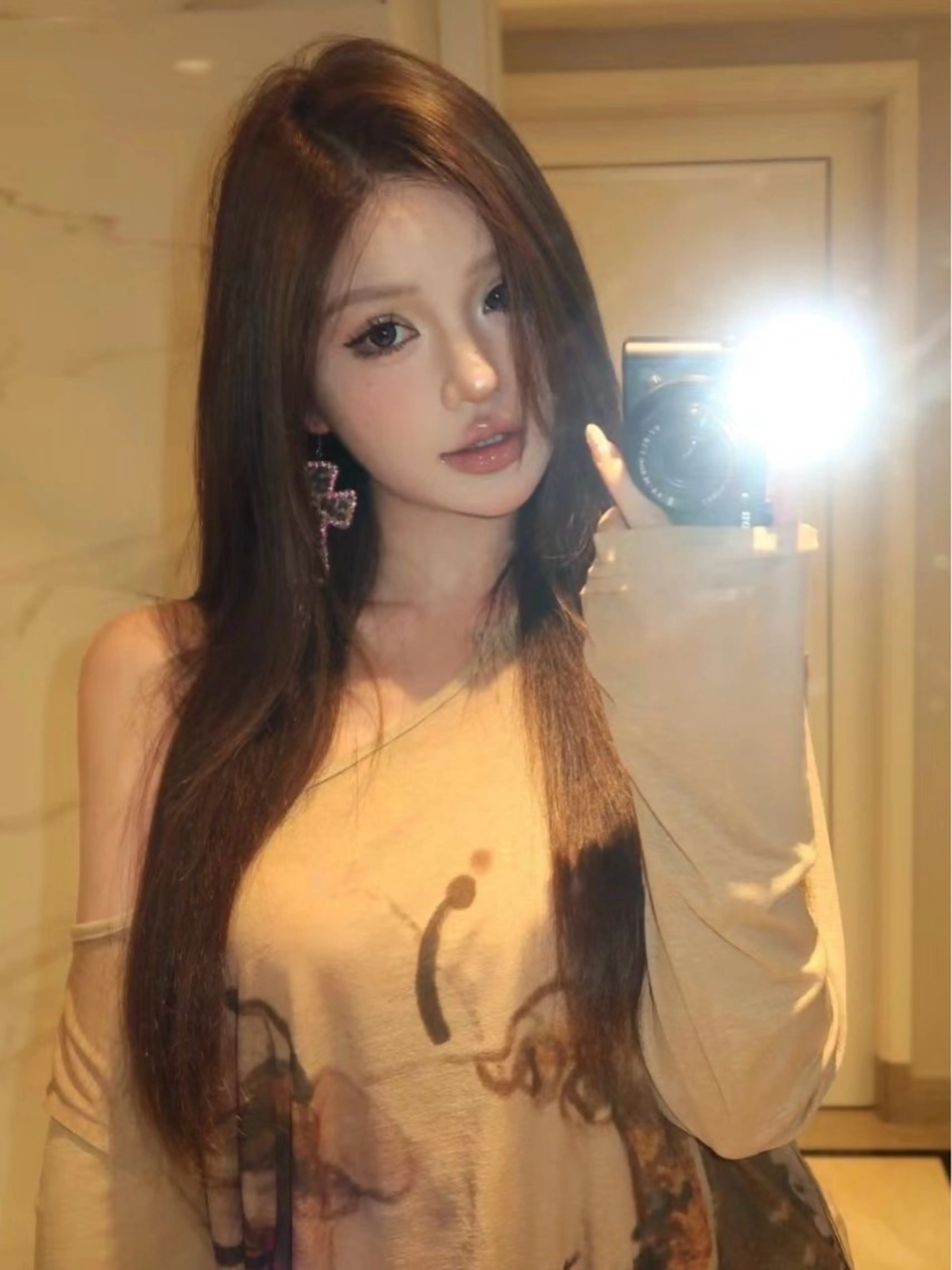 ロング カラー ヘアアレンジ ヘアカラー トリートメント miuru/網紅ヘア 🇨🇳レイヤーのヘアスタイル