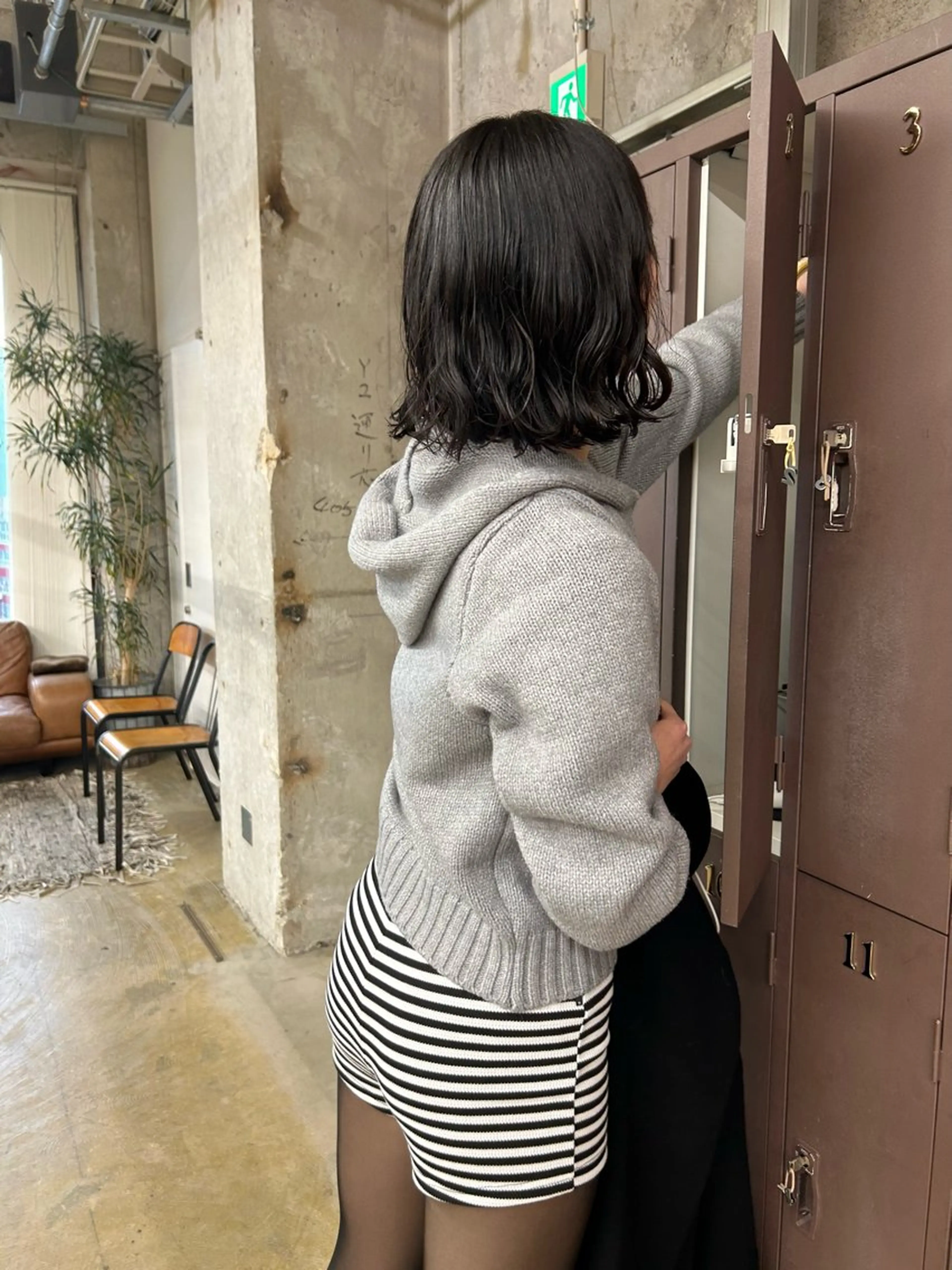 ミディアム パーマ ミディアムパーマ 小川真歩/パーマ /暖色オリーブのヘアスタイル