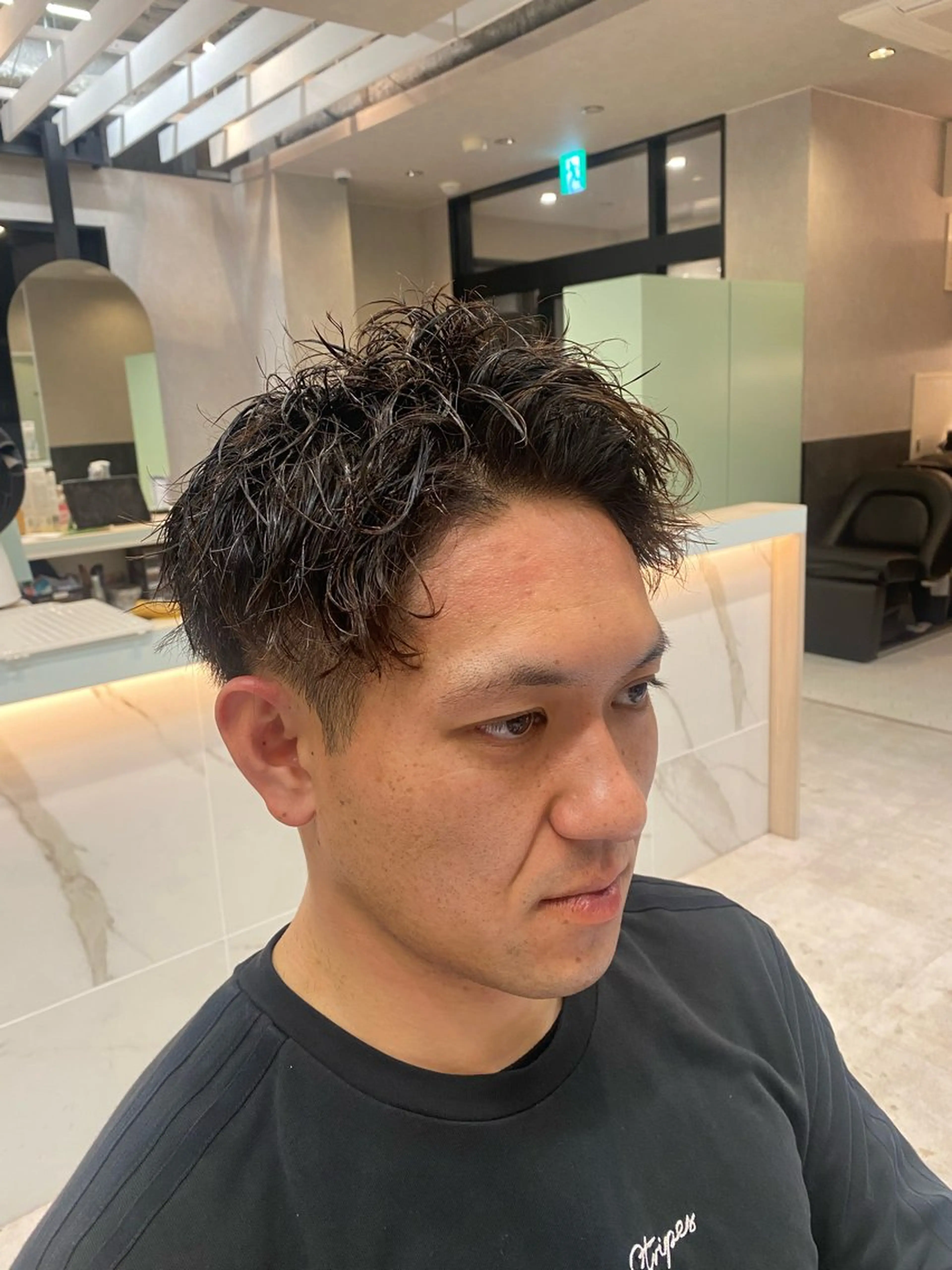 パーマ メンズ 佐藤 生基のヘアスタイル