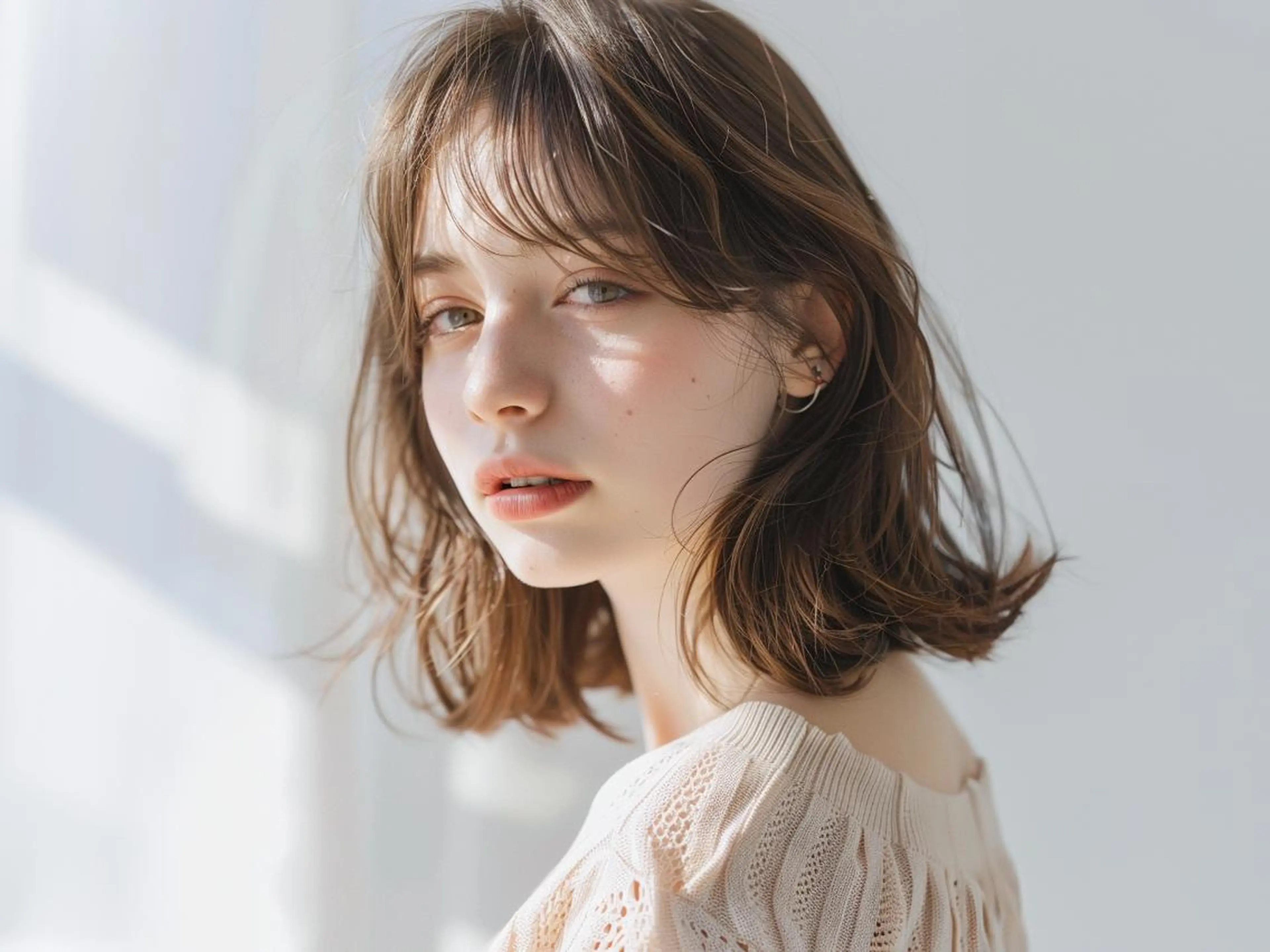 ミディアム カット トリートメント 上家 慎太郎のヘアスタイル