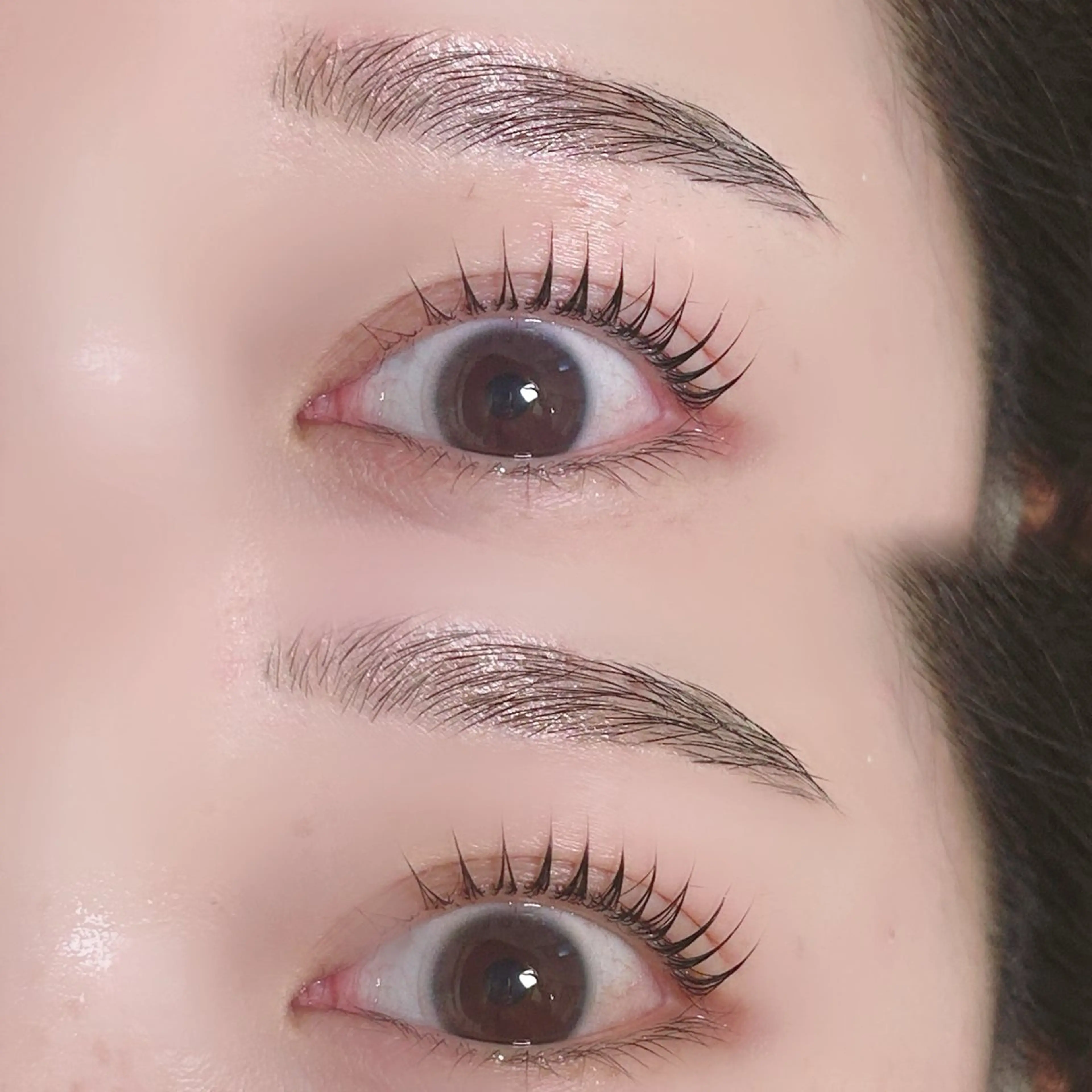 眉×まつ毛セットで一気に垢抜け❕💖 ̖́-‬まつ毛パーマ＋眉スタイリングの写真