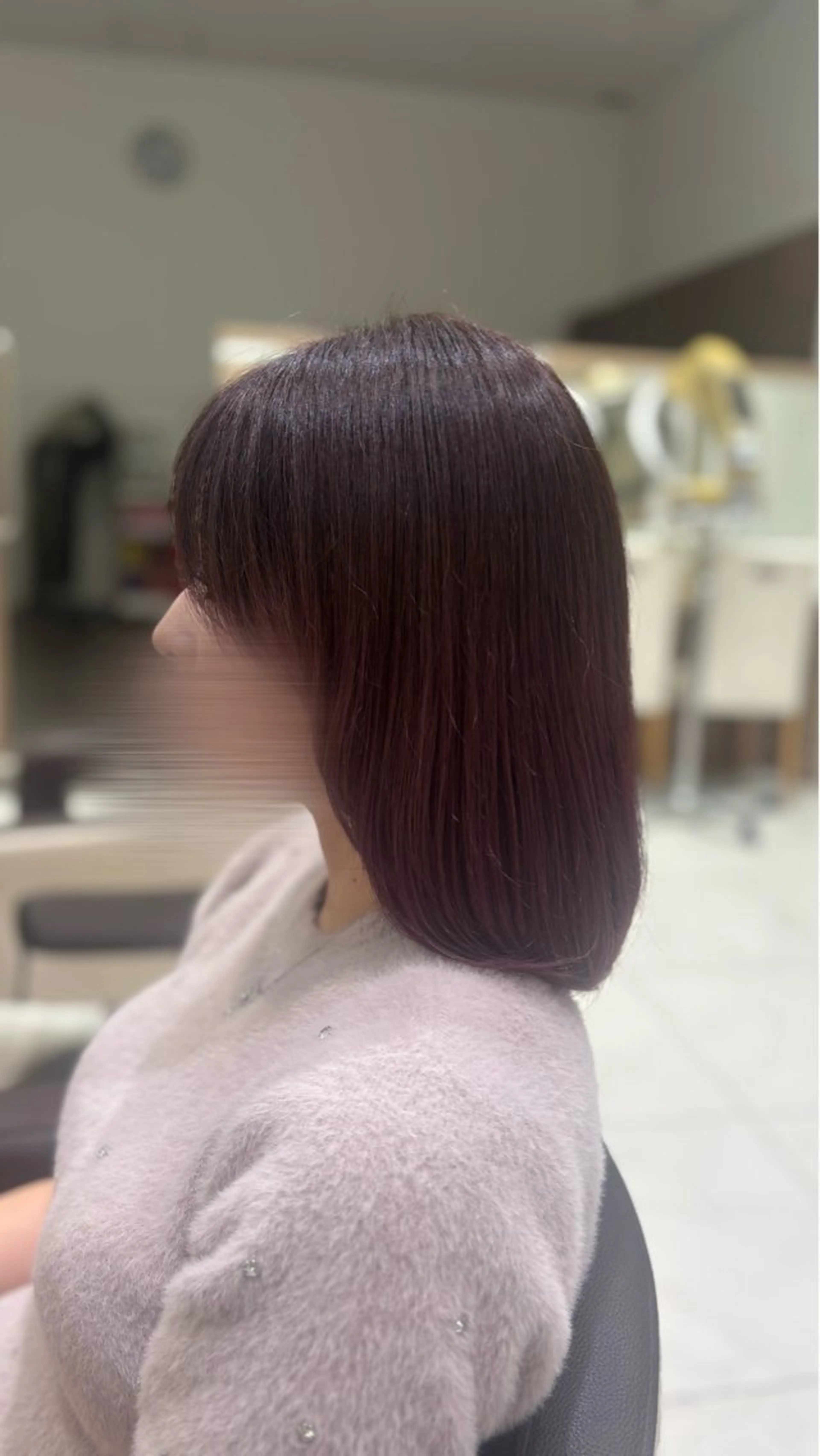 ミディアム カラー カシス ピンクカラー ⭐️NANA/ メンズカットのヘアスタイル