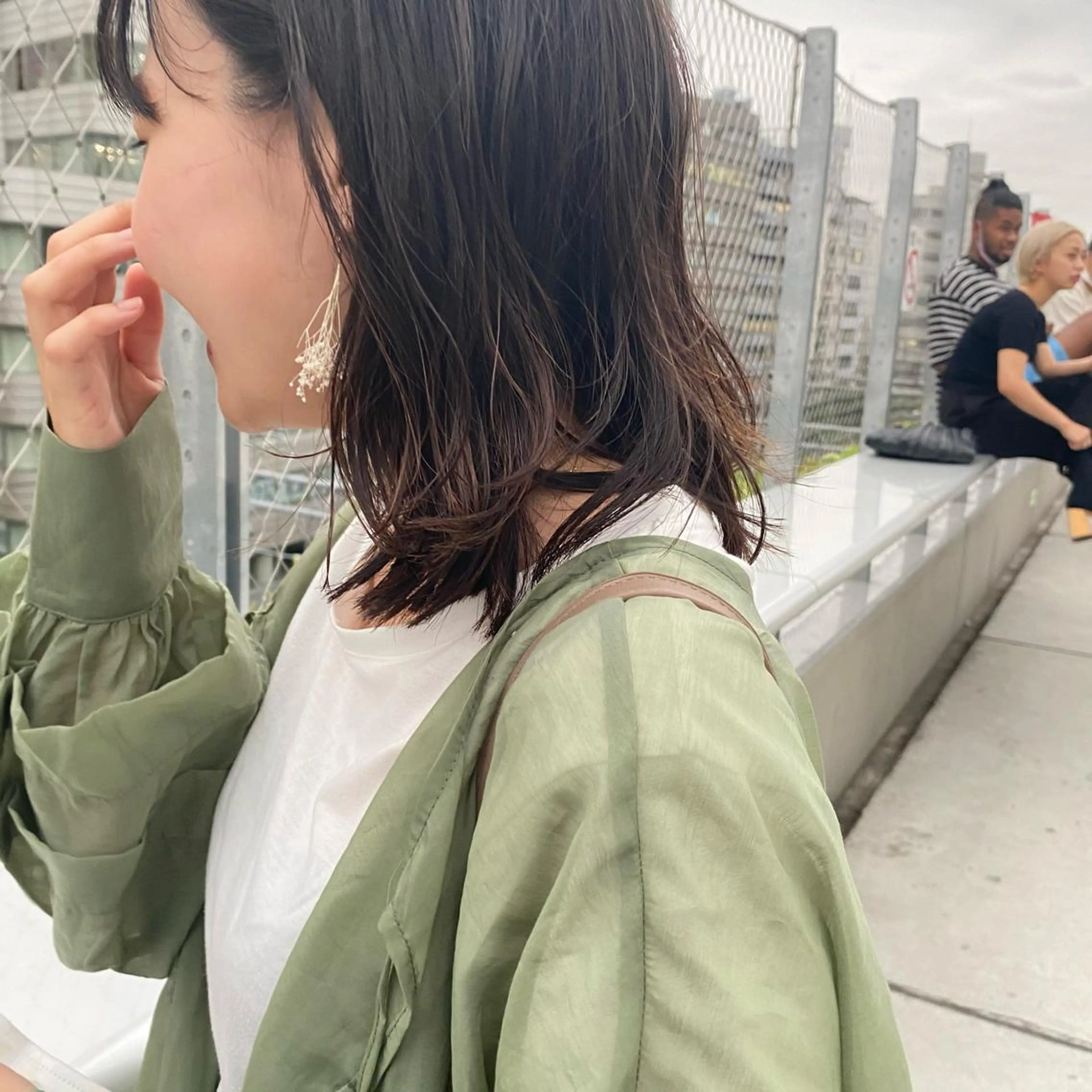 ミディアム カラー ヘアアレンジ いわい せよりのマツエク・マツパデザイン