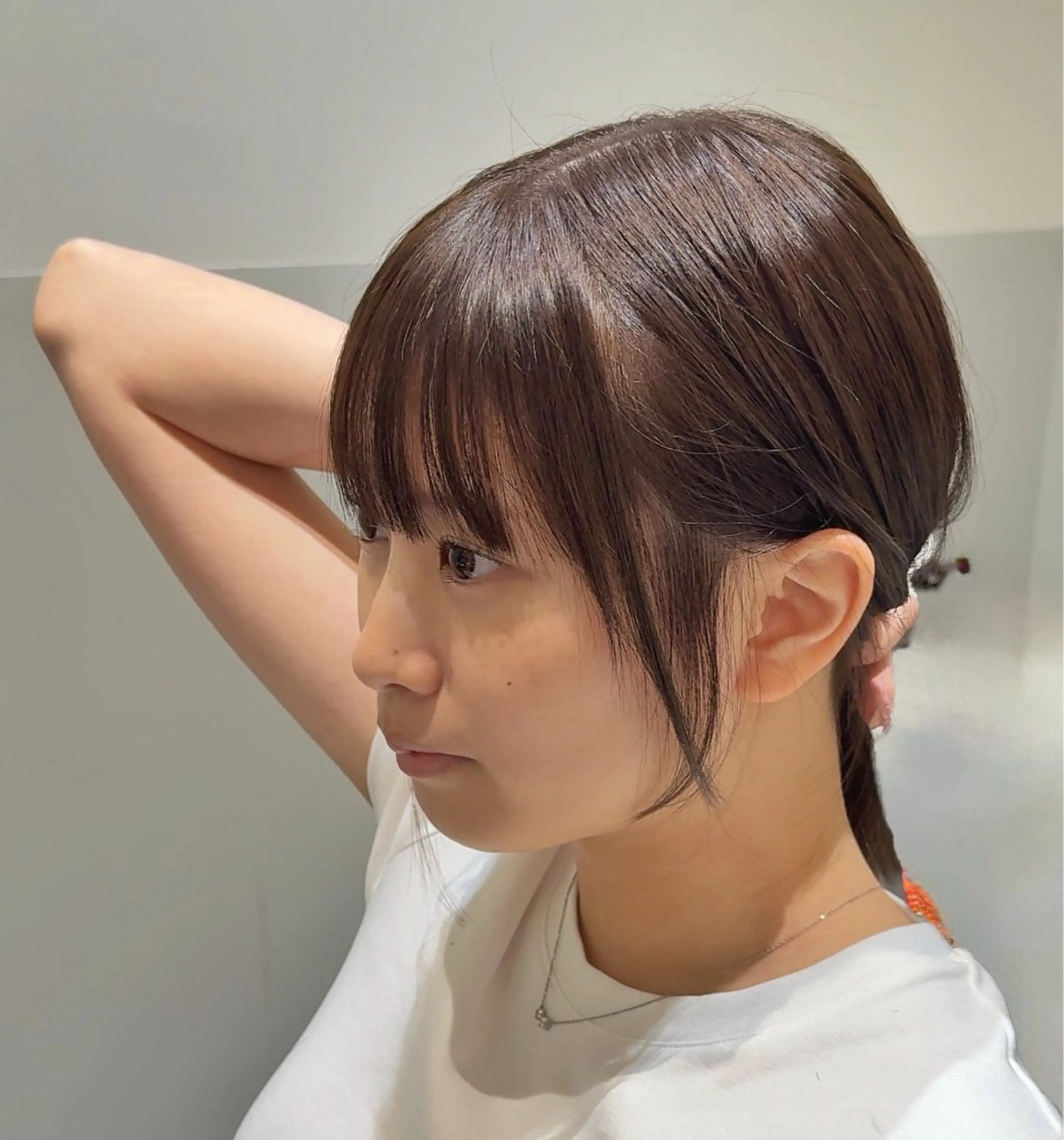 ミディアム カラー 顔周りカット 小顔カット SALOWIN新宿三丁目【サロウィン】所属・レイヤー🔶髪質改善 🔶透明感カラー青木のヘアスタイル