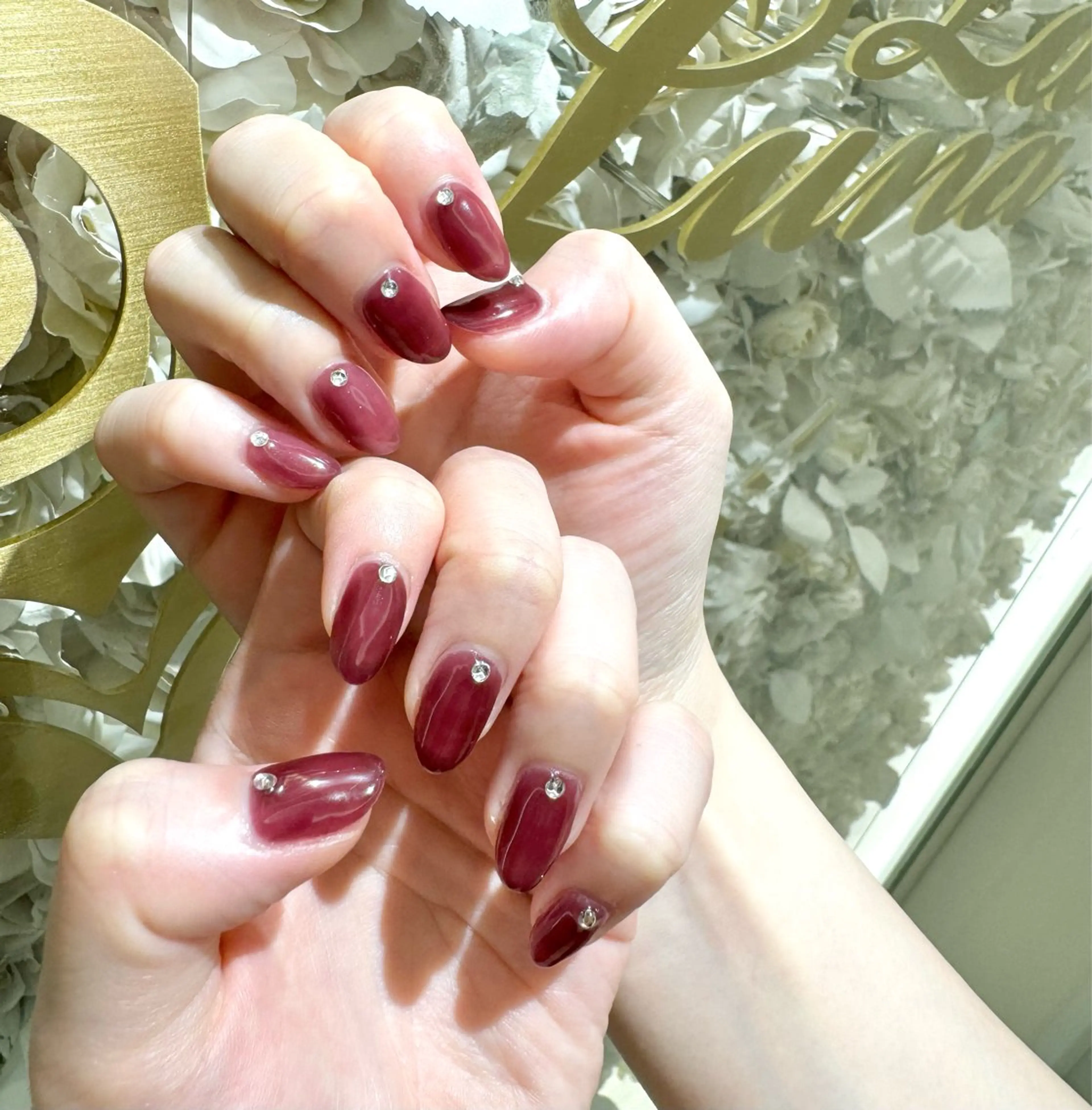 ネイル ブラウン ハンドネイル La Luna アヤカのネイルデザイン