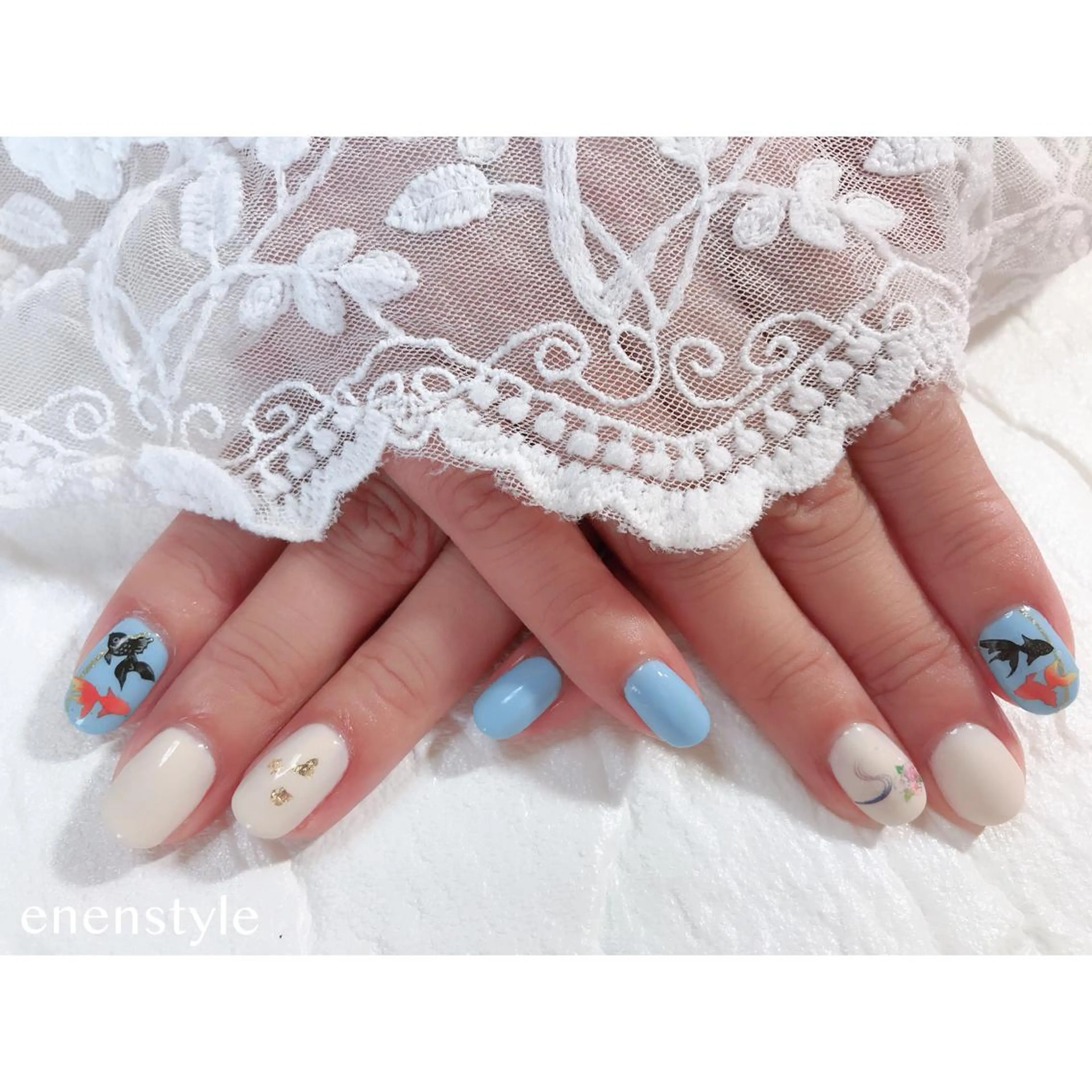 ショート ネイル ハンドネイル 👑enen style👑のネイルデザイン