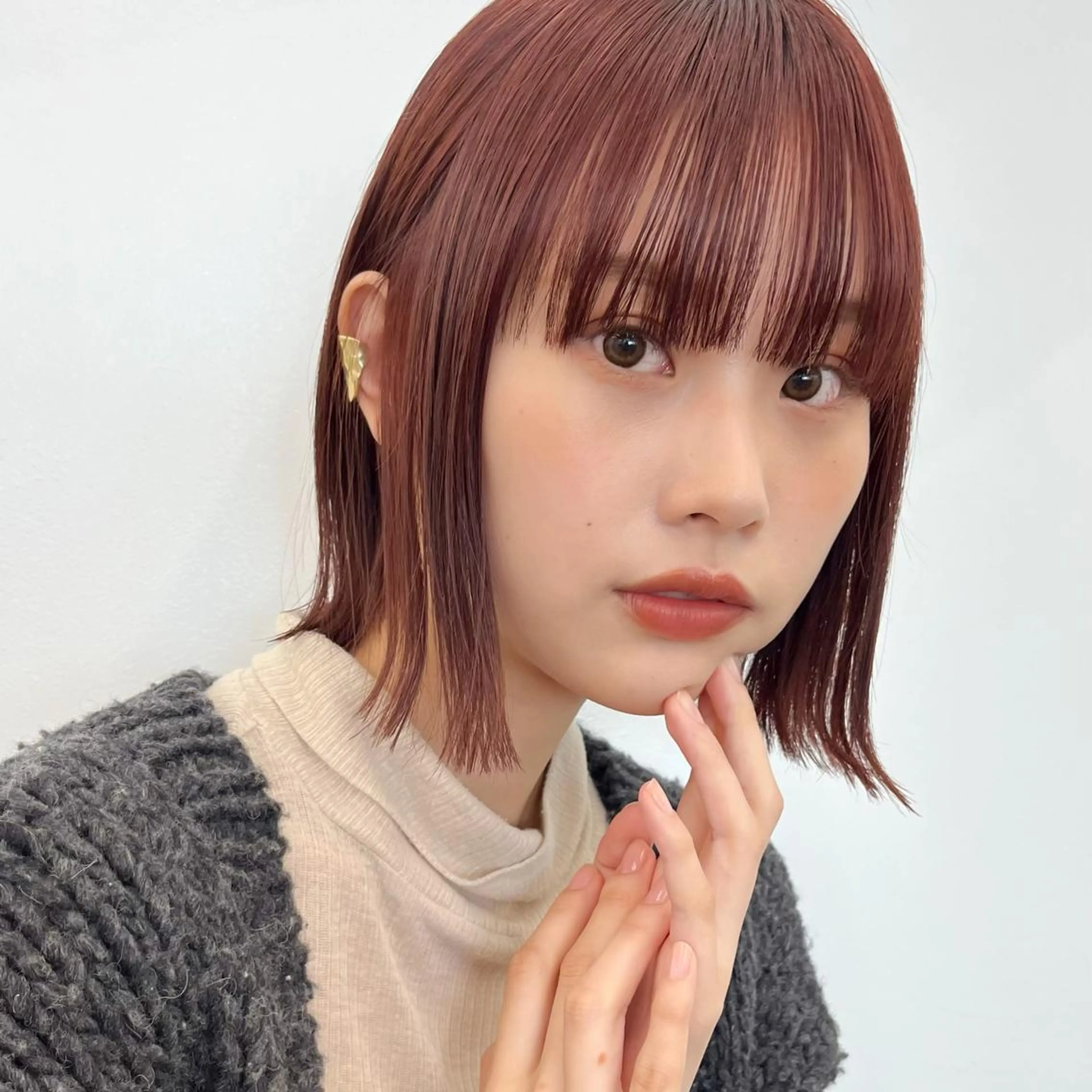 【伸ばし中の方におすすめ】前髪カット+カラー+クイックカシミヤトリートメント+marbbの写真