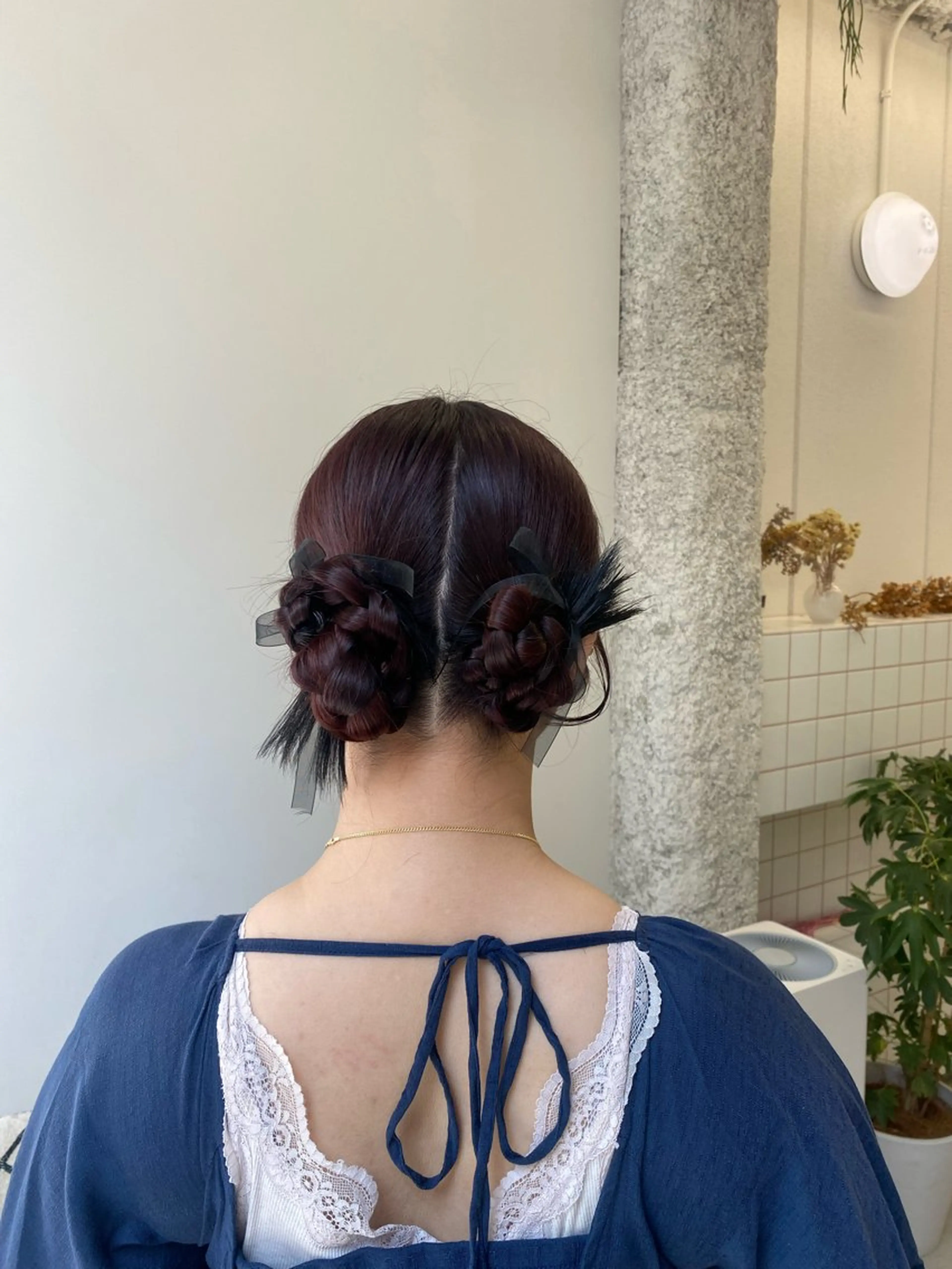 カラー ヘアアレンジ ヘアカラー トリートメント ヘアセット NIKO/名古屋/ 伏見/花屋併設のヘアスタイル