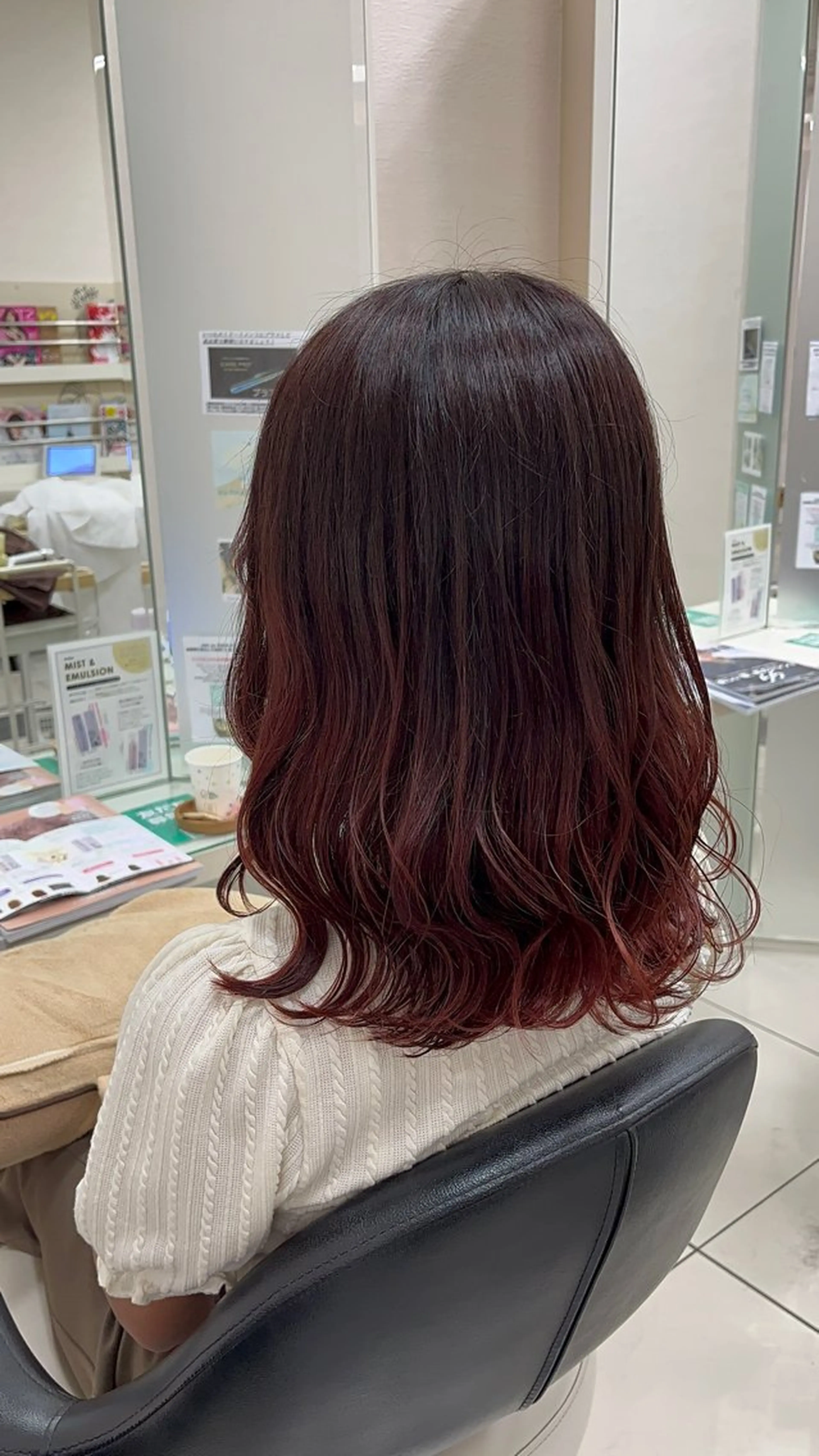 ミディアム カット ヘアカラー バレイヤージュ/ヘア アレンジ/shionのヘアスタイル