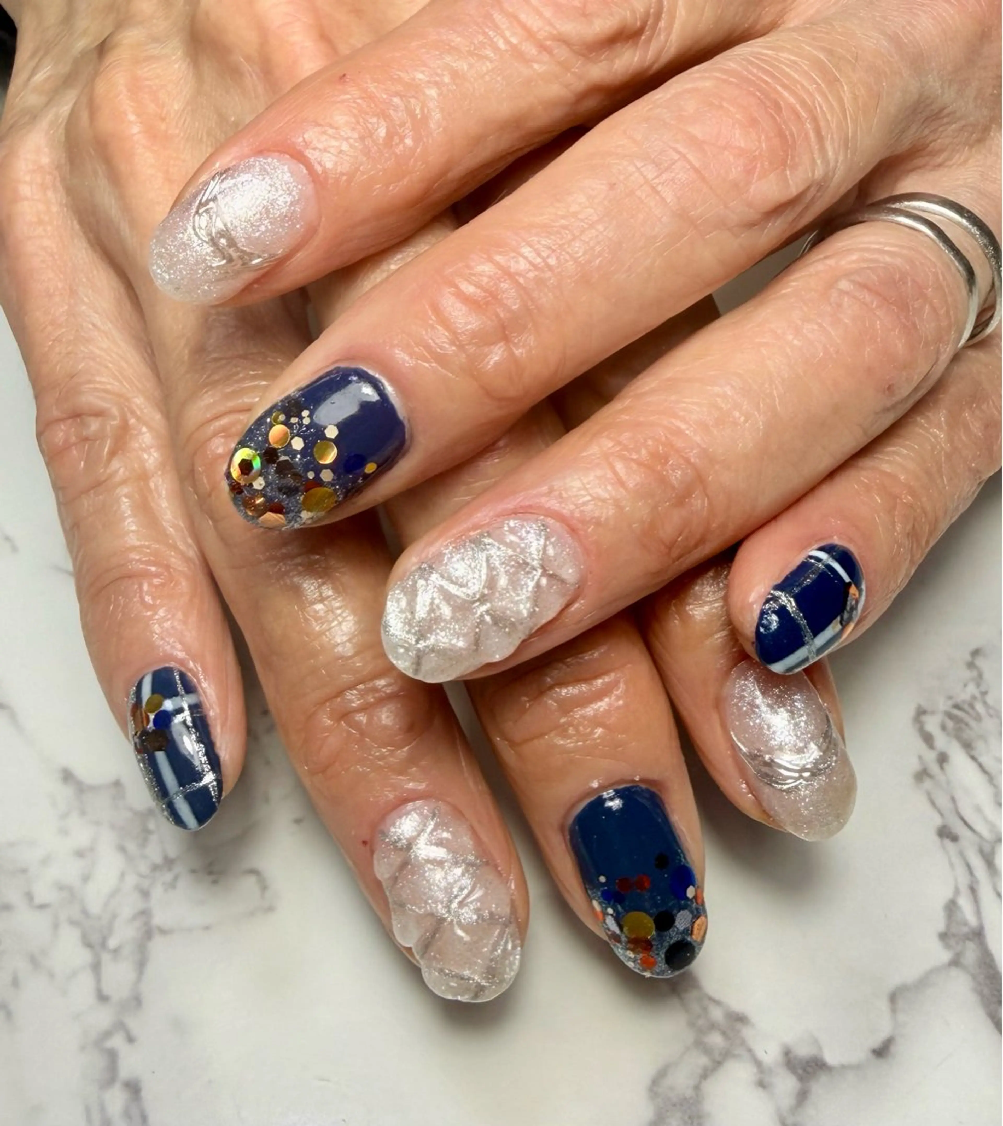 ネイル アニマル柄 アートネイル チークネイル フラッシュネイル フラッシュマグ M.N_ nailのネイルデザイン