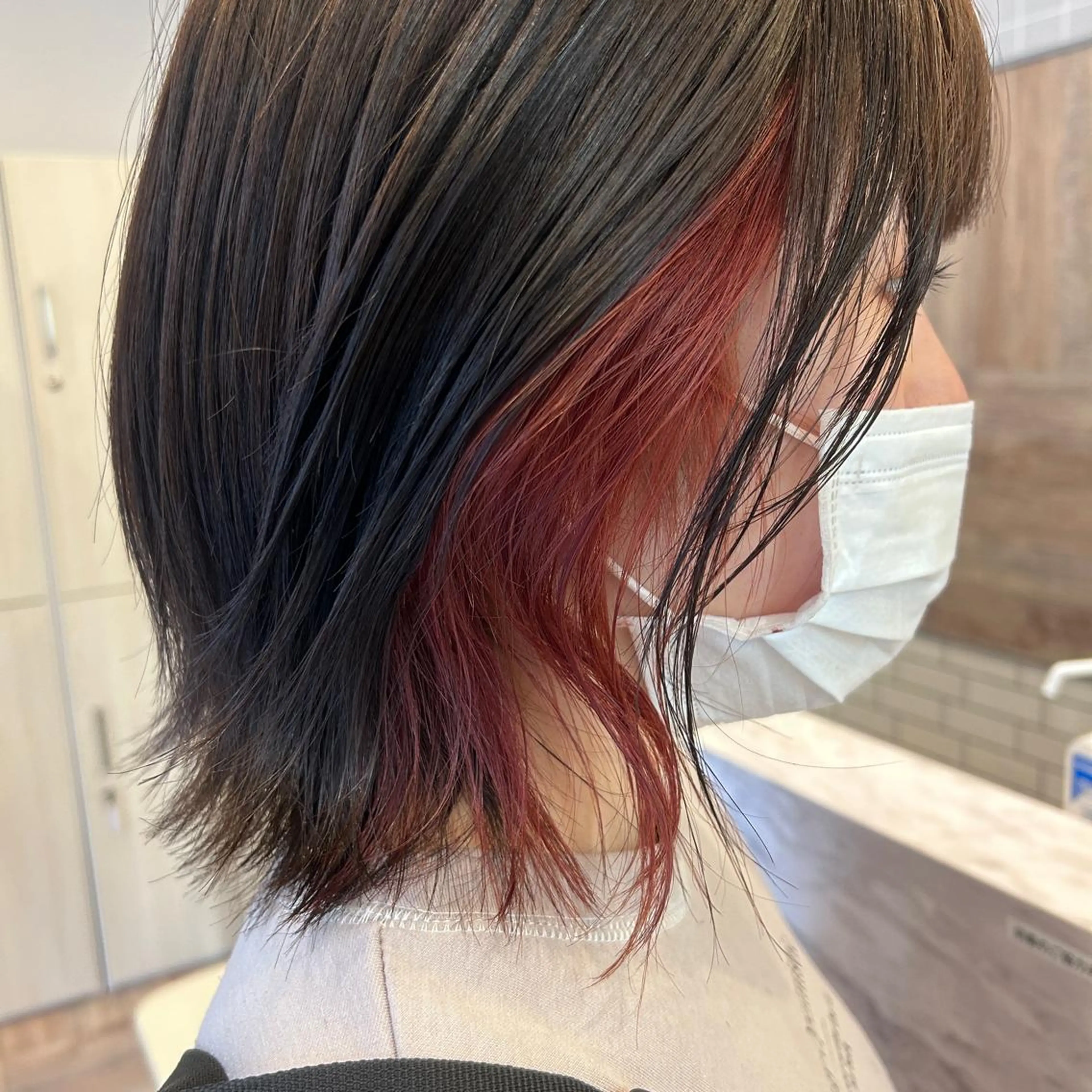 ミディアム カラー 舟橋 りんかのヘアスタイル