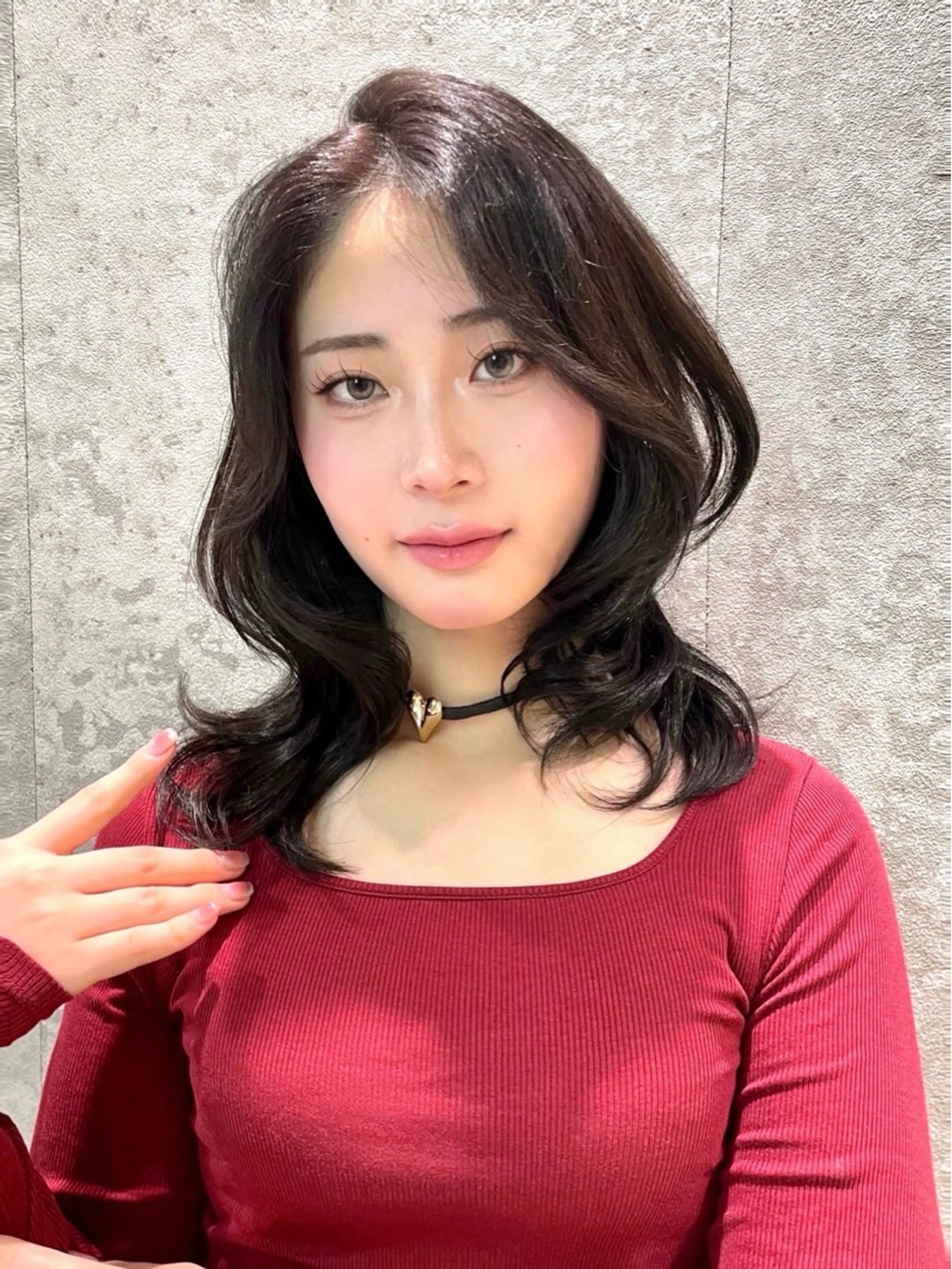 ミディアム 大宮🤍縮毛矯正 レイヤー🪽なるのヘアスタイル