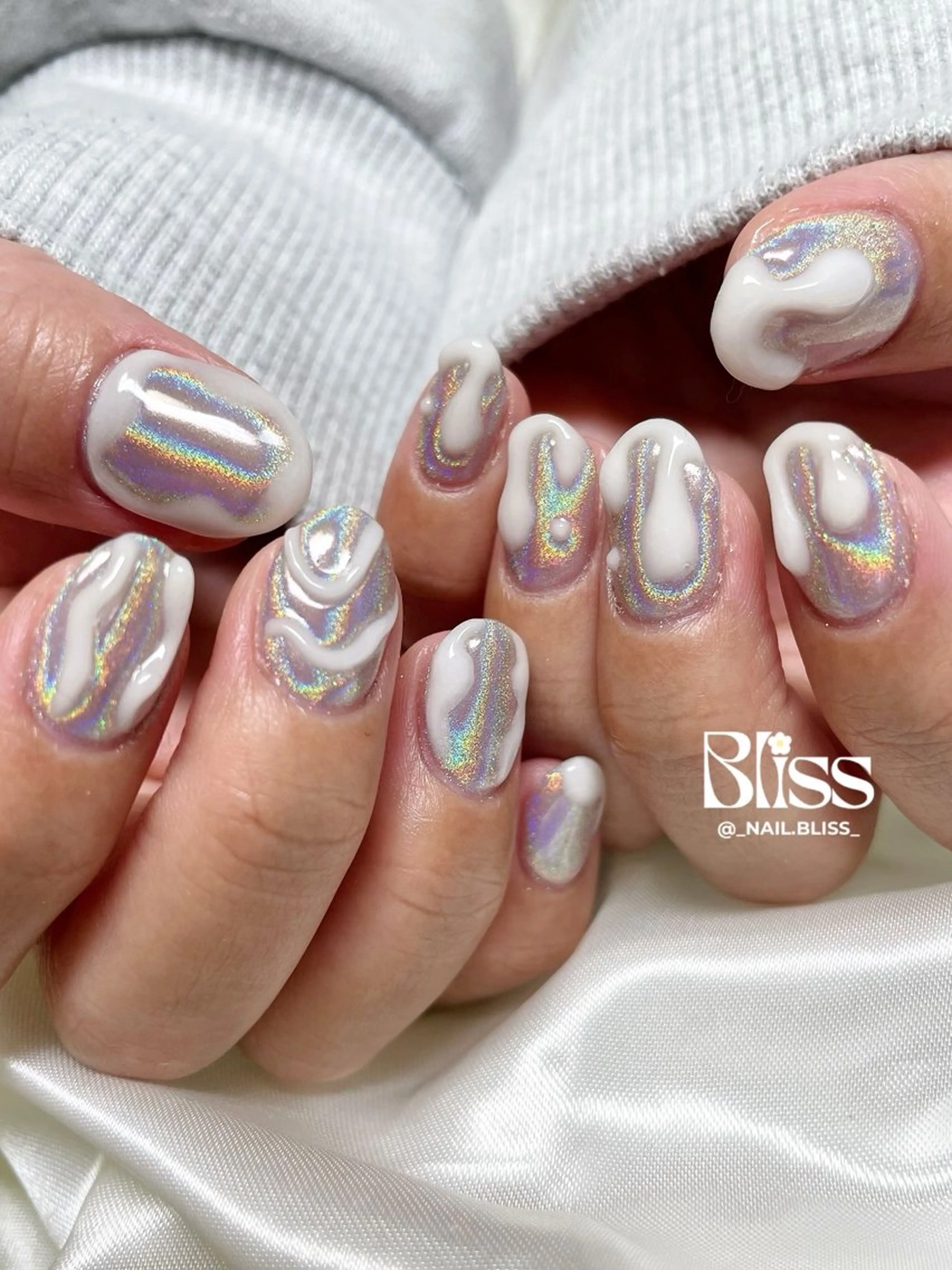ネイル 持ち込み ぷっくりネイル ハンドネイル NAIL BLISSのネイルデザイン