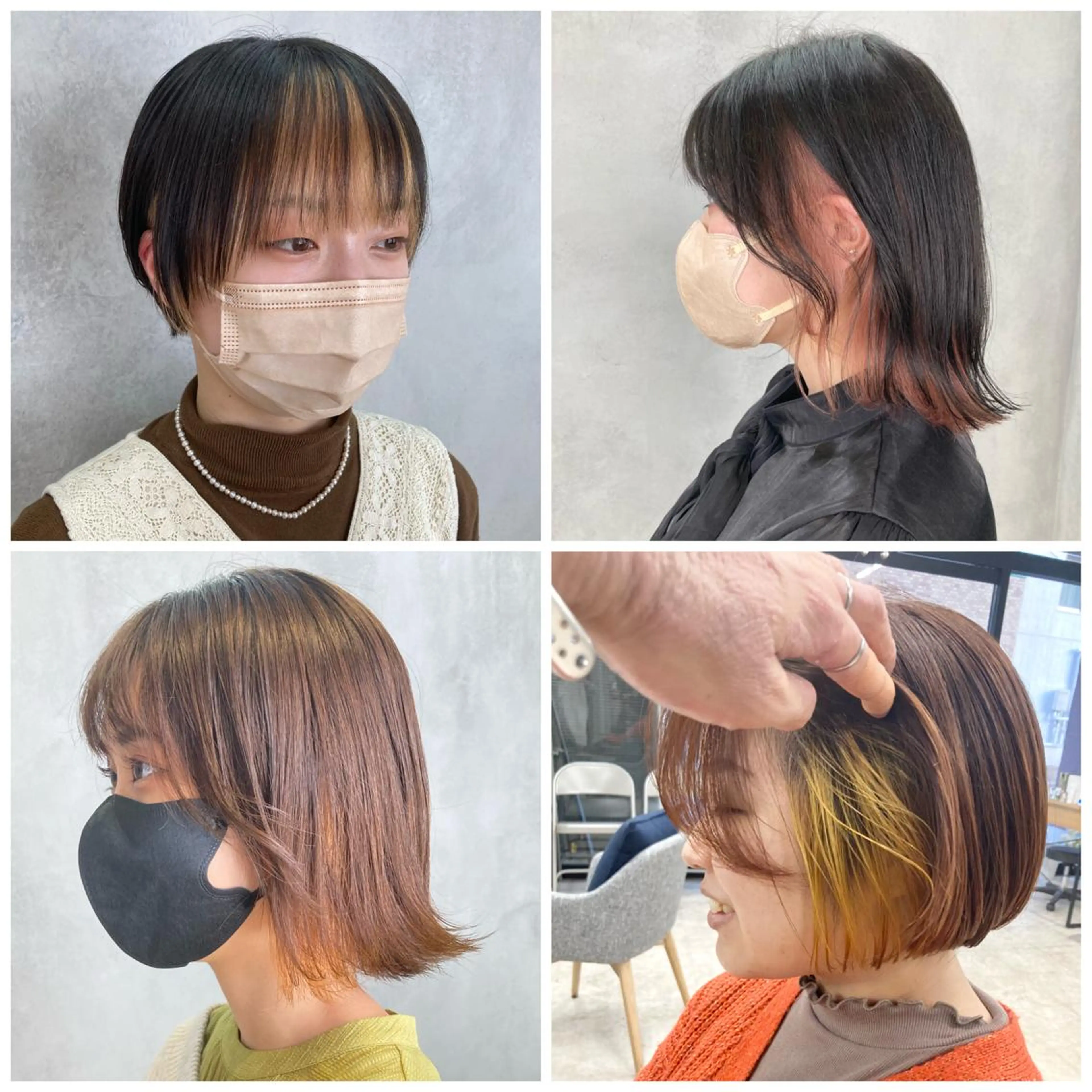 ミディアム カラー ✳️ウルフ/メンズ/ スパイラルパーマ✳️のヘアスタイル