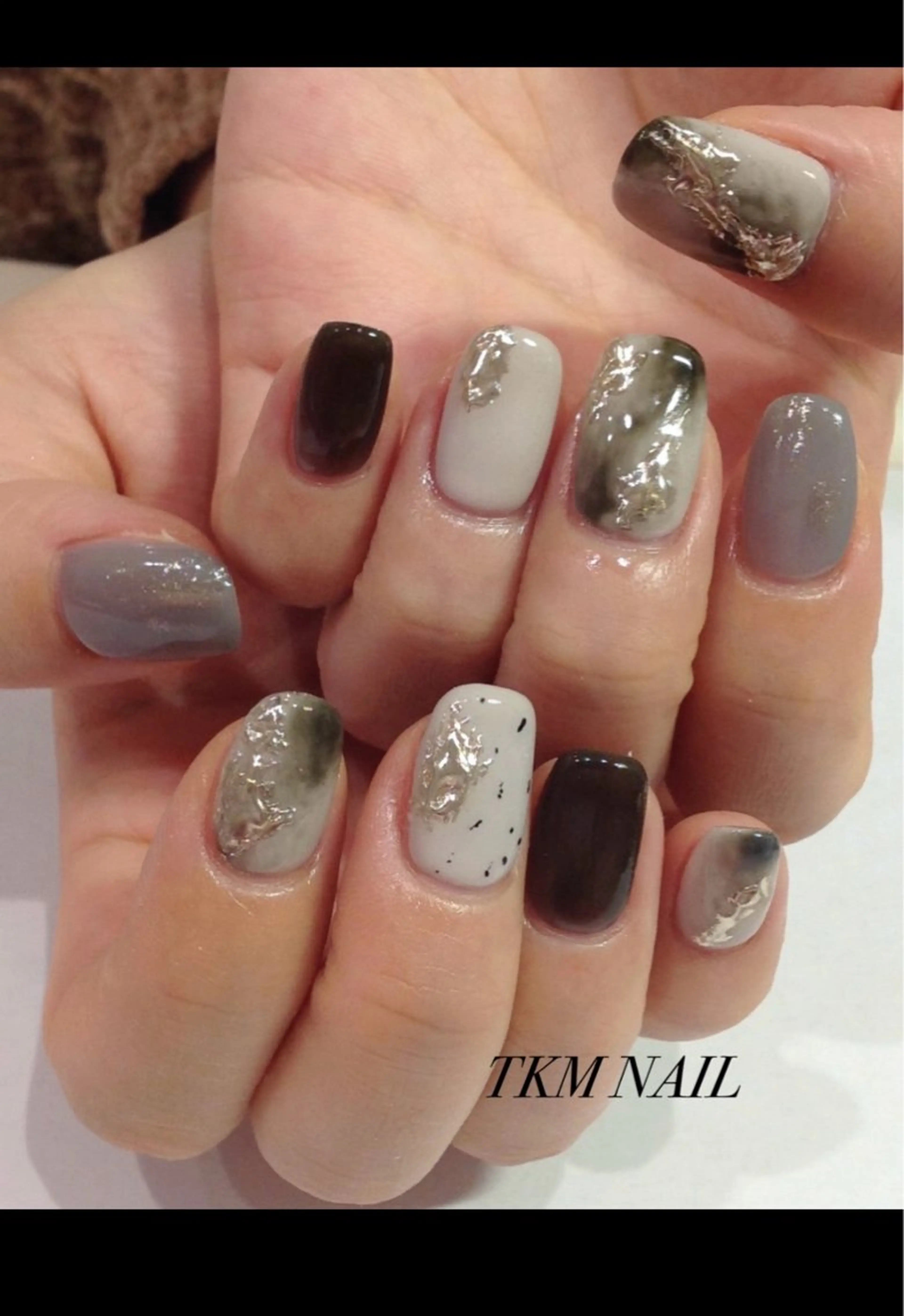 ネイル ニュアンスネイル シンプルネイル ______ TKM  NAILのネイルデザイン