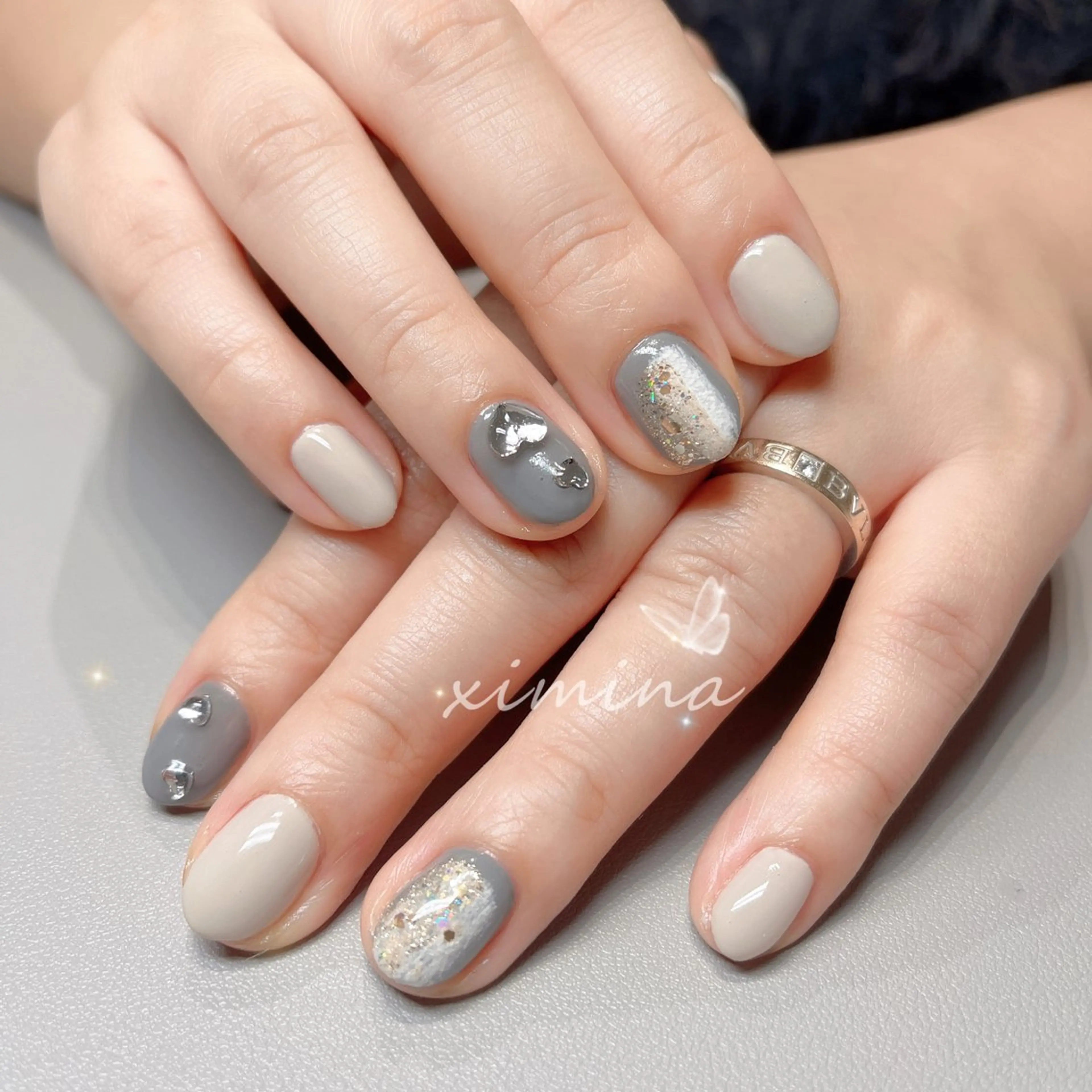 ネイル ハンドネイル ximina ネイルサロン北堀江のネイルデザイン