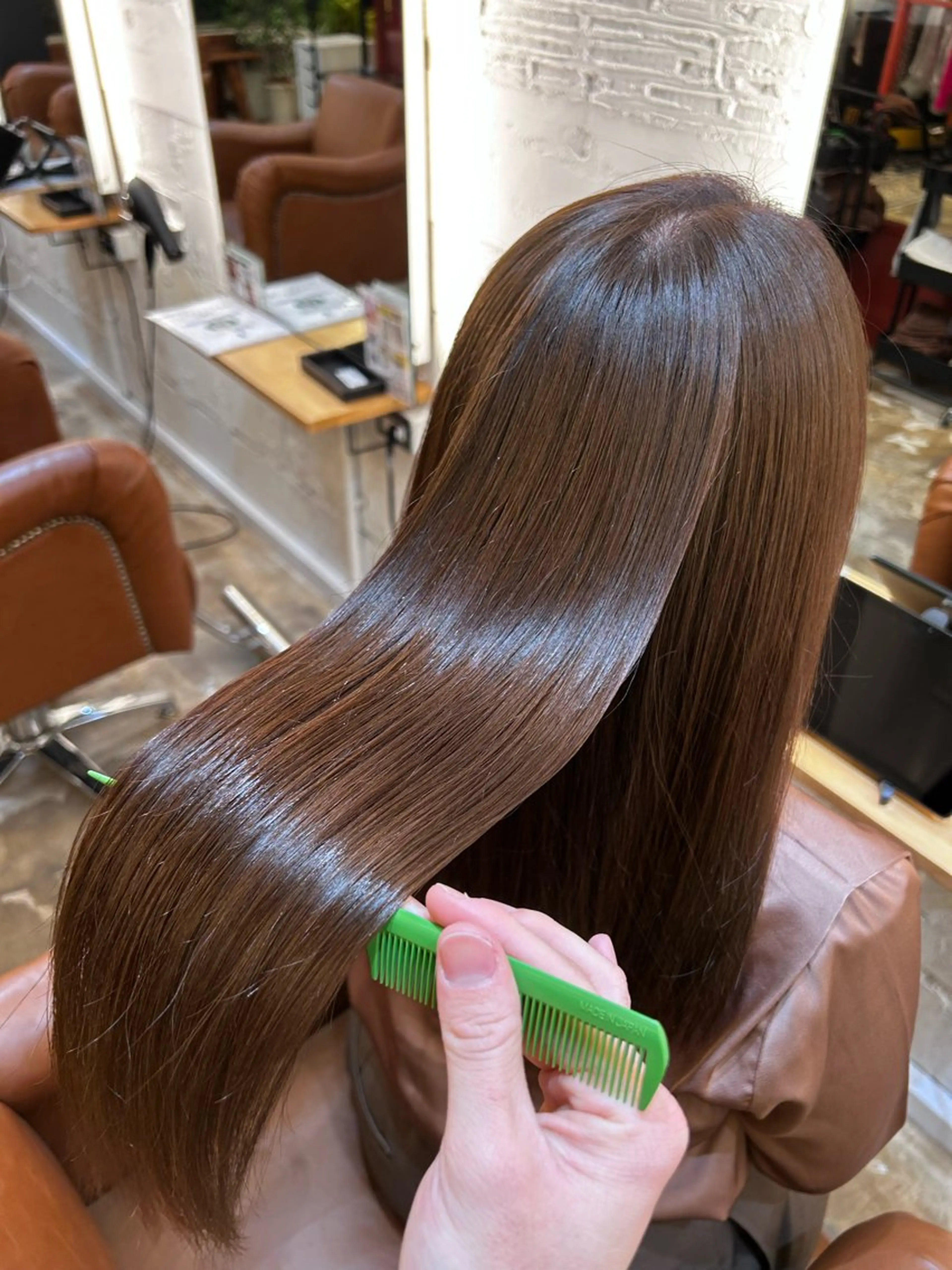 ロング カラー ヘアカラー AMBERGLEAM Hair&Cloth Yoga所属・Ryo☘縮毛矯正/ メンズ/ブリーチ/のヘアスタイル