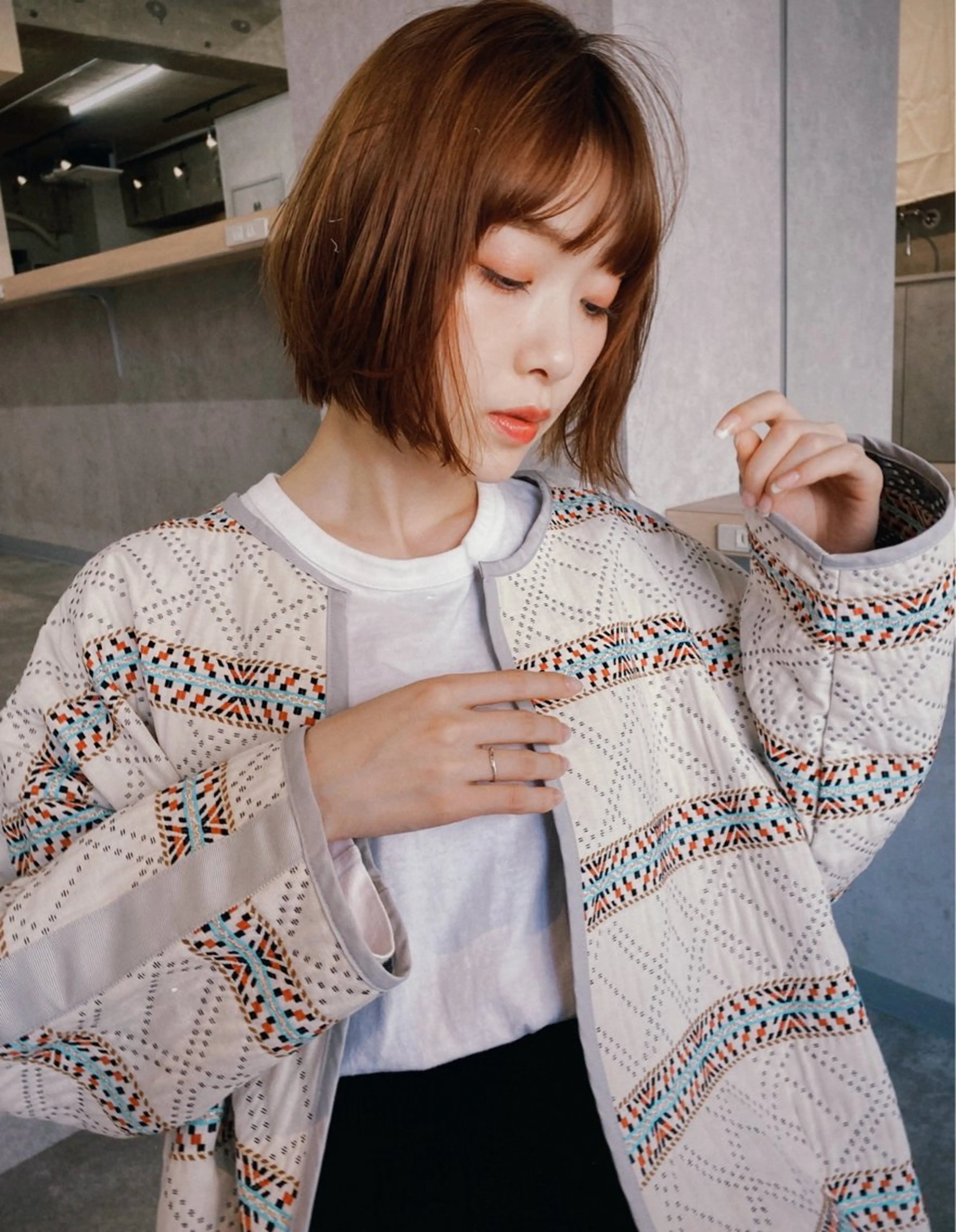 \\No.1人気ミニモ限定価格//【新規&再来】カット+edolカラー+oggi ottoトリートメントの写真