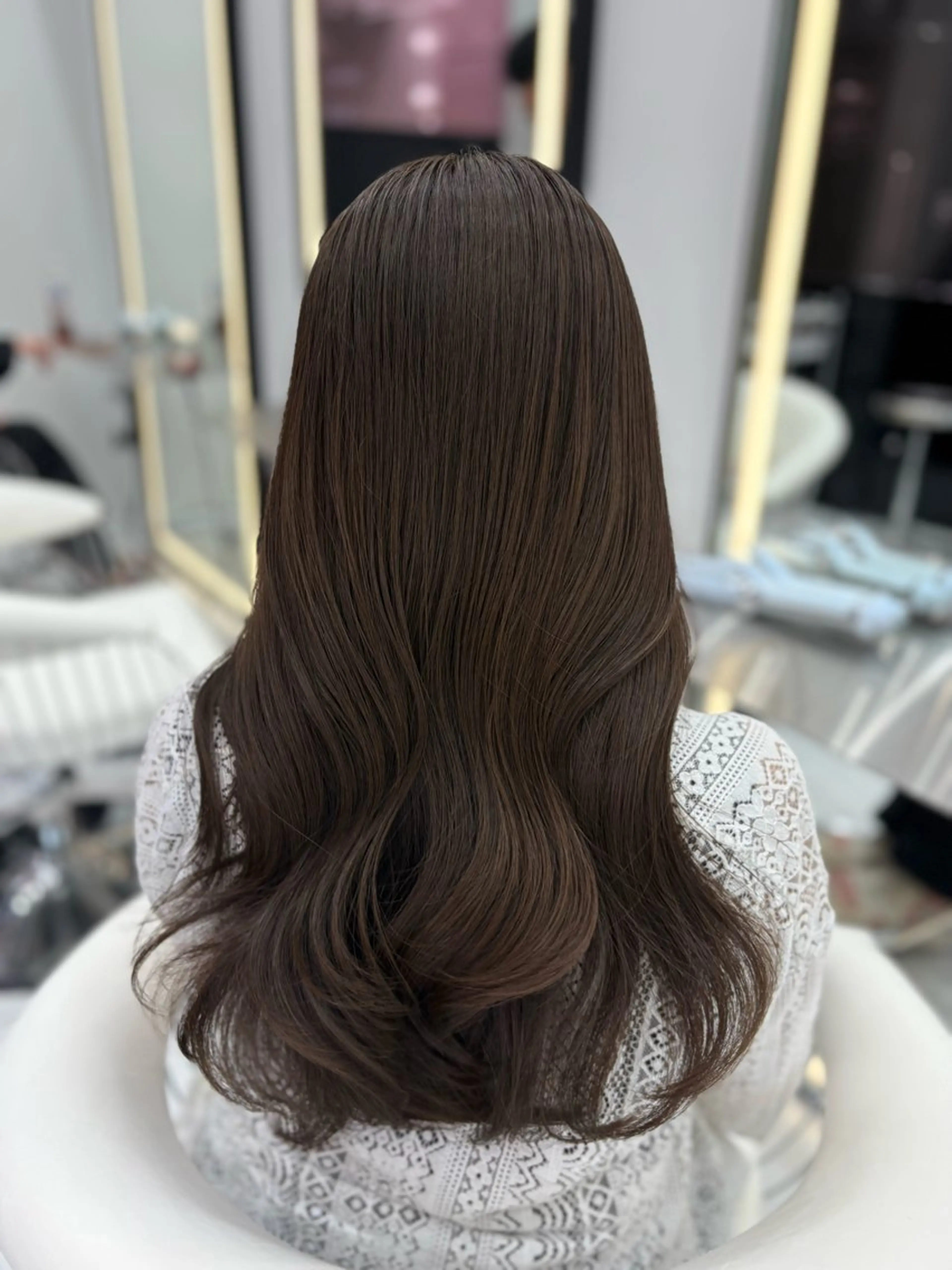 ロング カラー 新宿/韓国ヘア 中明度カラー/かやのヘアスタイル