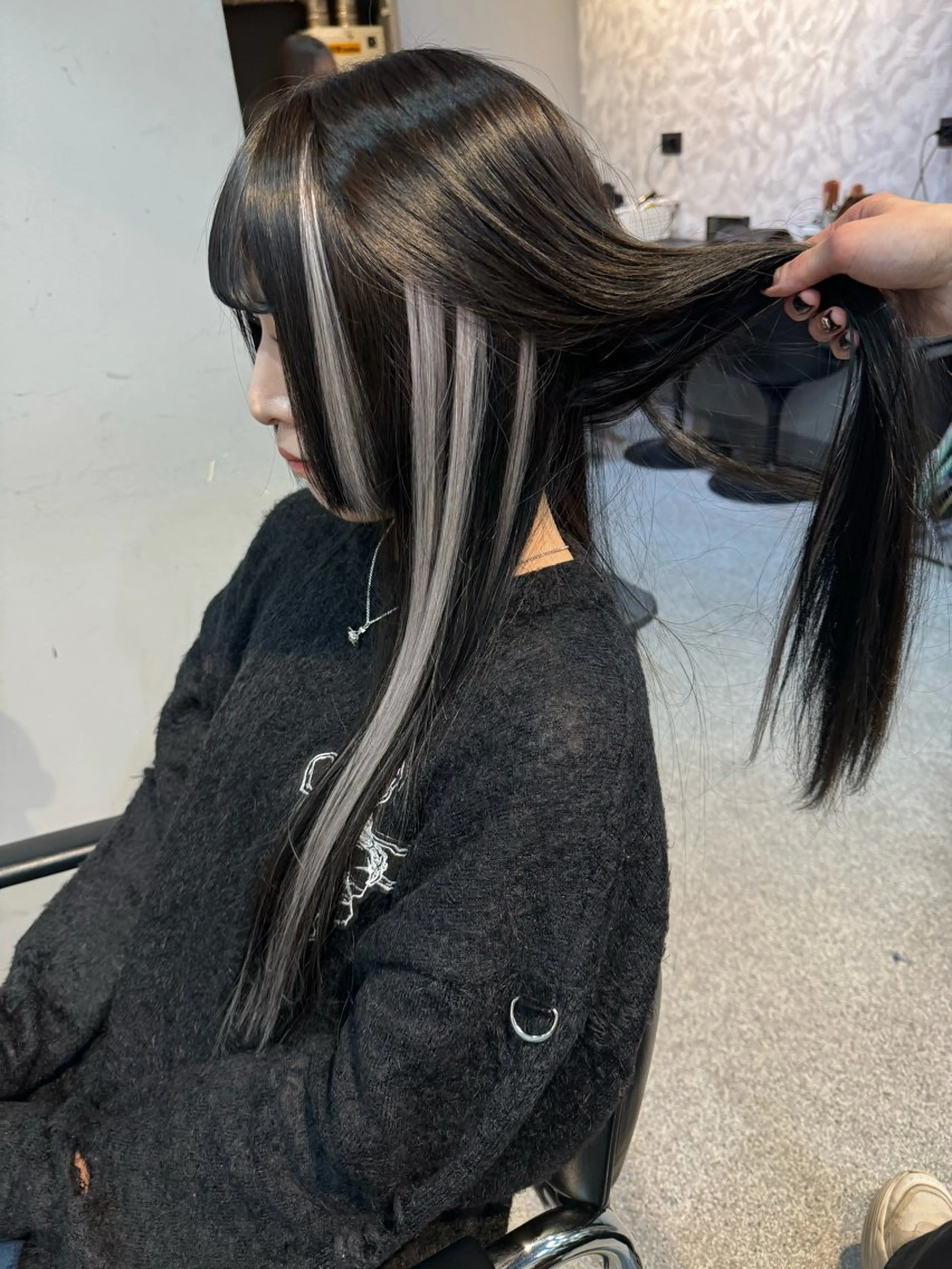 ロング エクステ 濱川響太レディース カットモデルのヘアスタイル