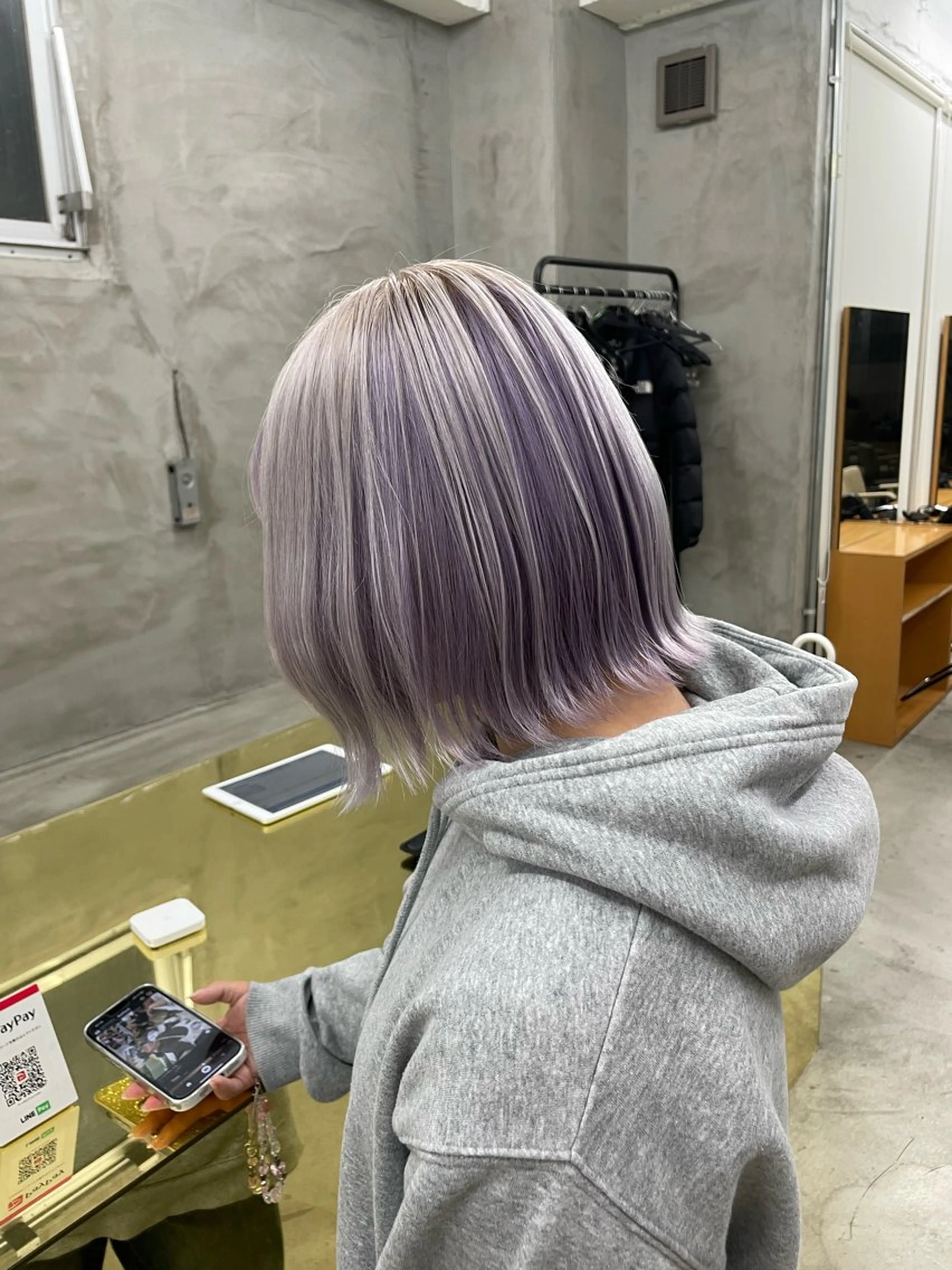 カラー デザインカラー ヘアカラー トリートメント ハイトーン/レイヤー 🌸さくらのヘアスタイル