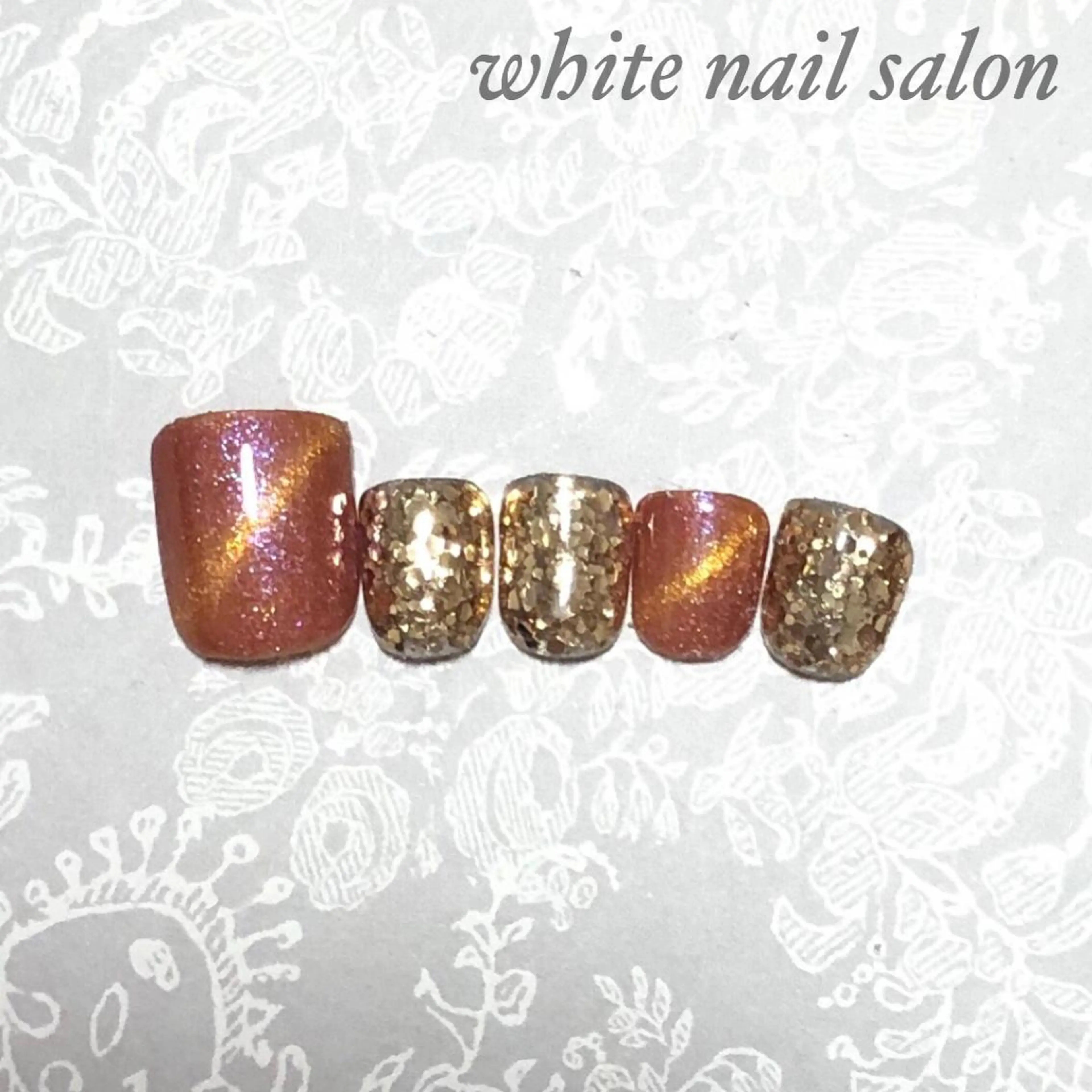 ネイル フットネイル ジェルネイル ハードジェル オフィスネイル スカルプネイル フットネイル white nail salonのネイルデザイン