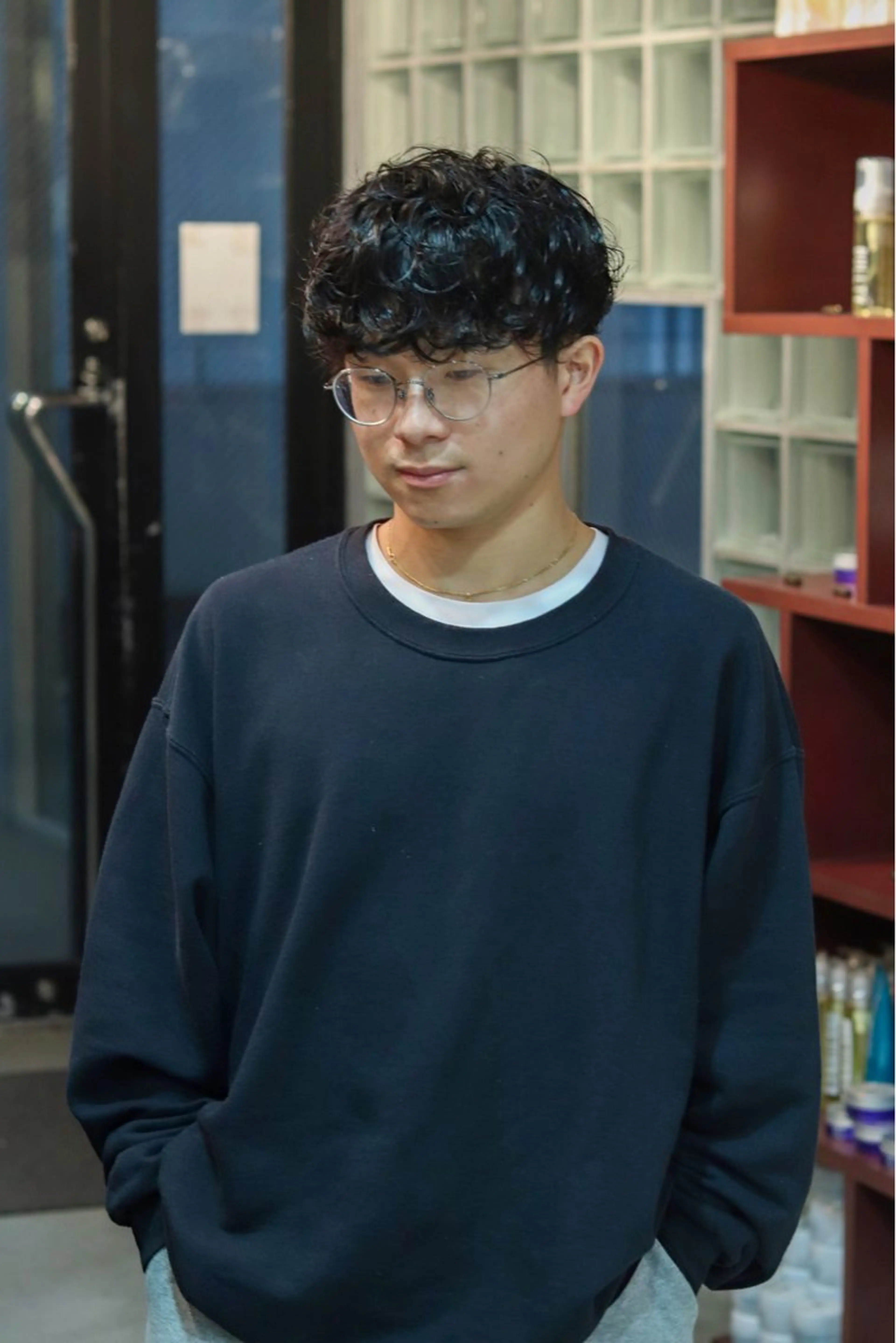 ショート パーマ メンズ メンズパーマ ニュアンスパーマ SPIN-OFF SHIFT所属・🌀パーマ特化 美容師🌀/しゅんのヘアスタイル