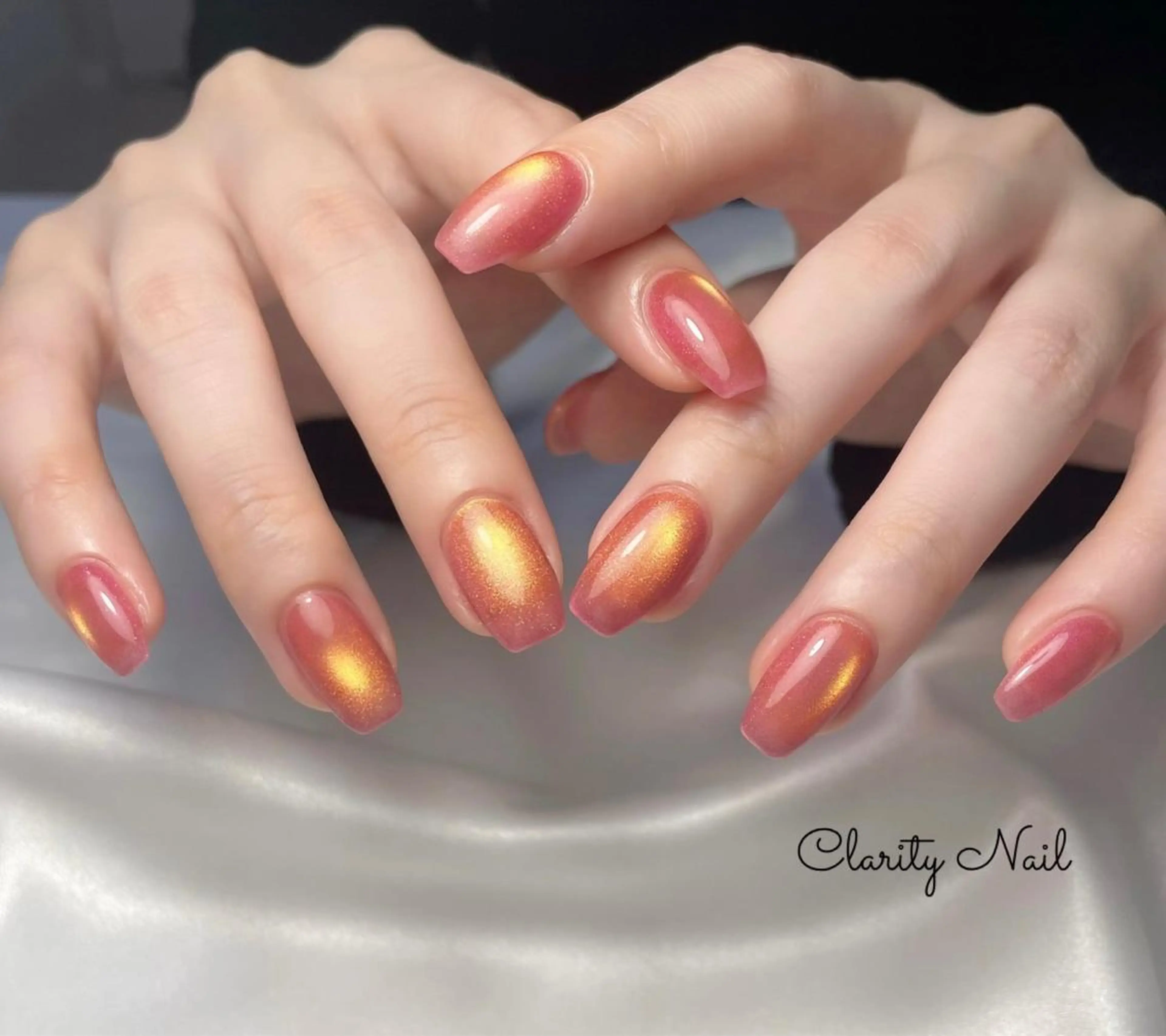 ネイル マグネットネイル ワンカラーネイル ハンドネイル Clarity Nailのネイルデザイン