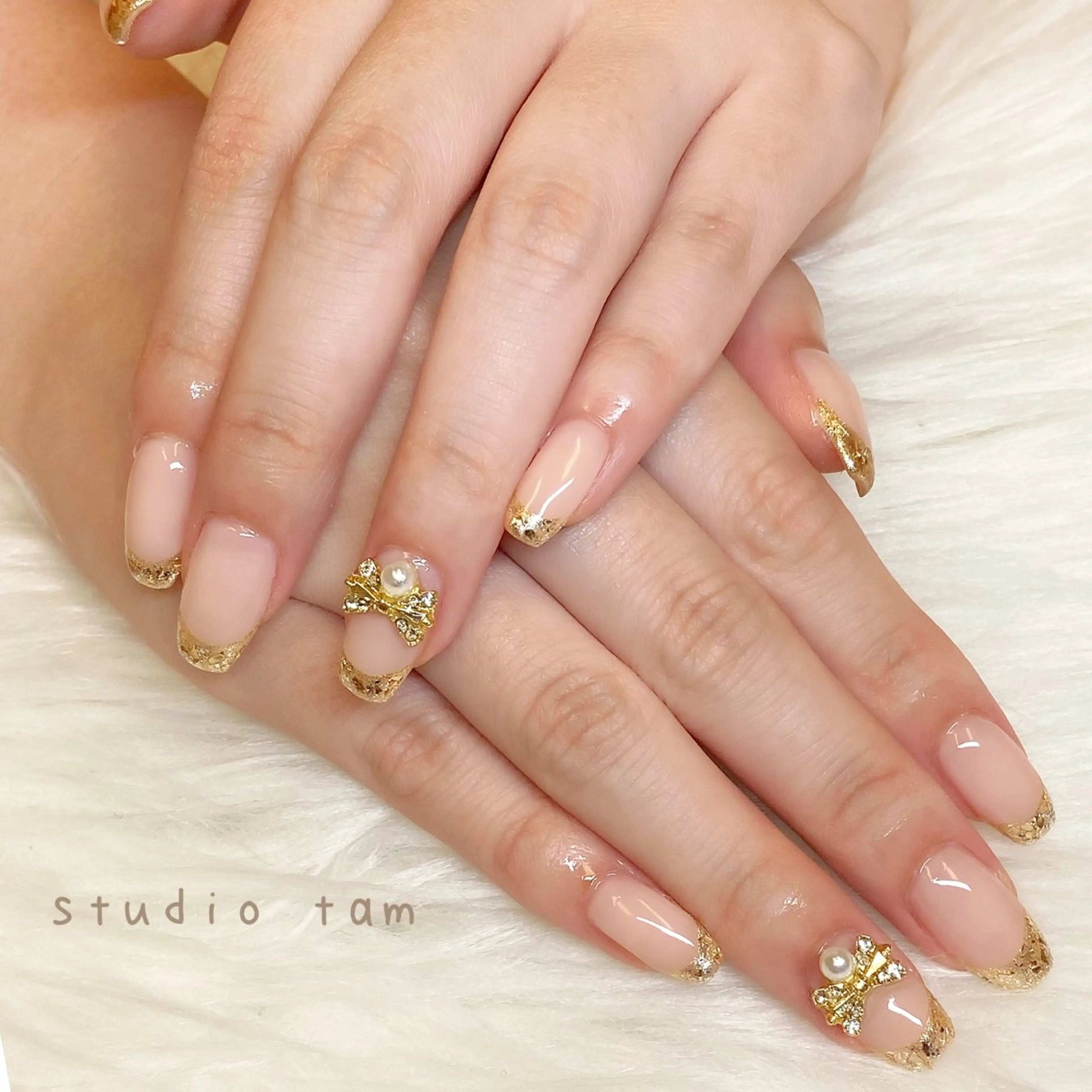 ネイル チークネイル フレンチネイル キラキラネイル 韓国ネイル マグネットネイル studio tam 髙橋彩夏のネイルデザイン