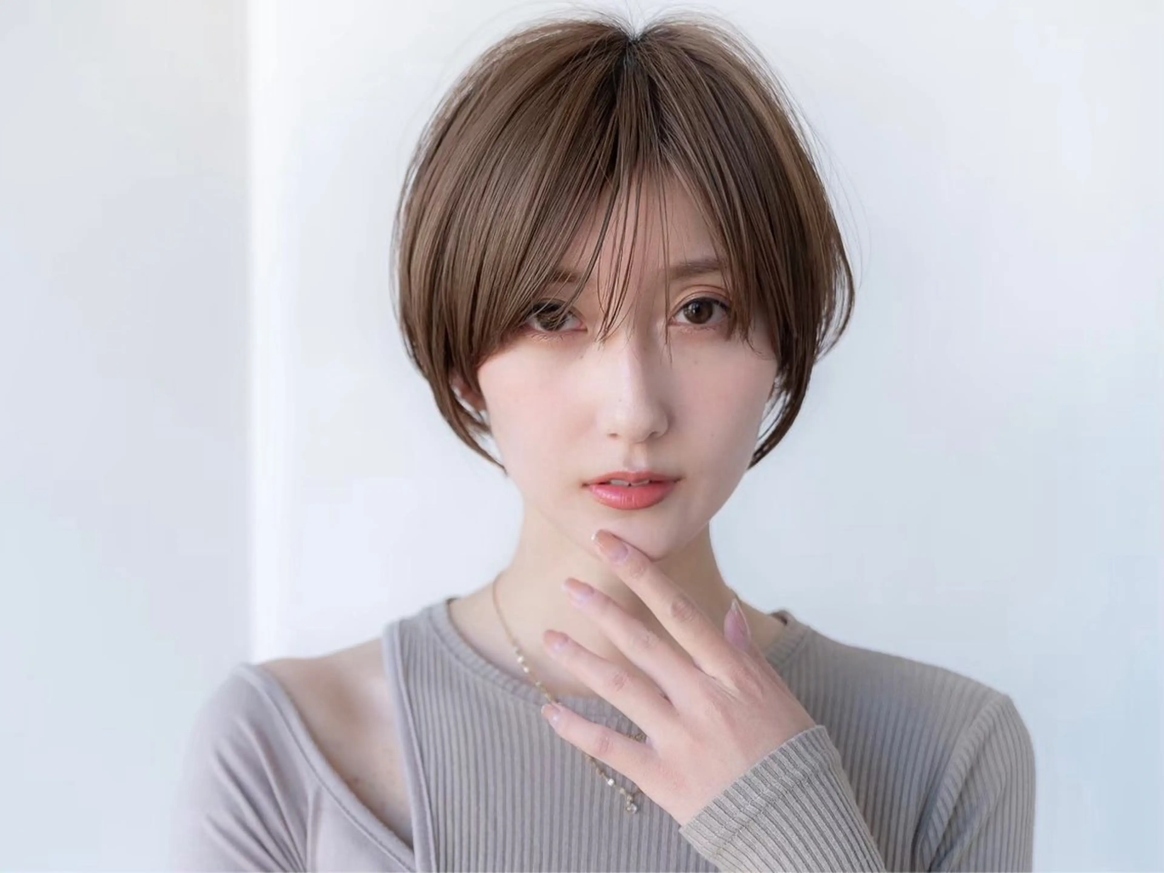 ショート パーマ ショートボブ ハンサムショート 丸みショート ボブ くびれヘア カット ヘアカラー 縮毛矯正 トリートメント 田中航平/渋谷ボブ/ レイヤーボブのヘアスタイル