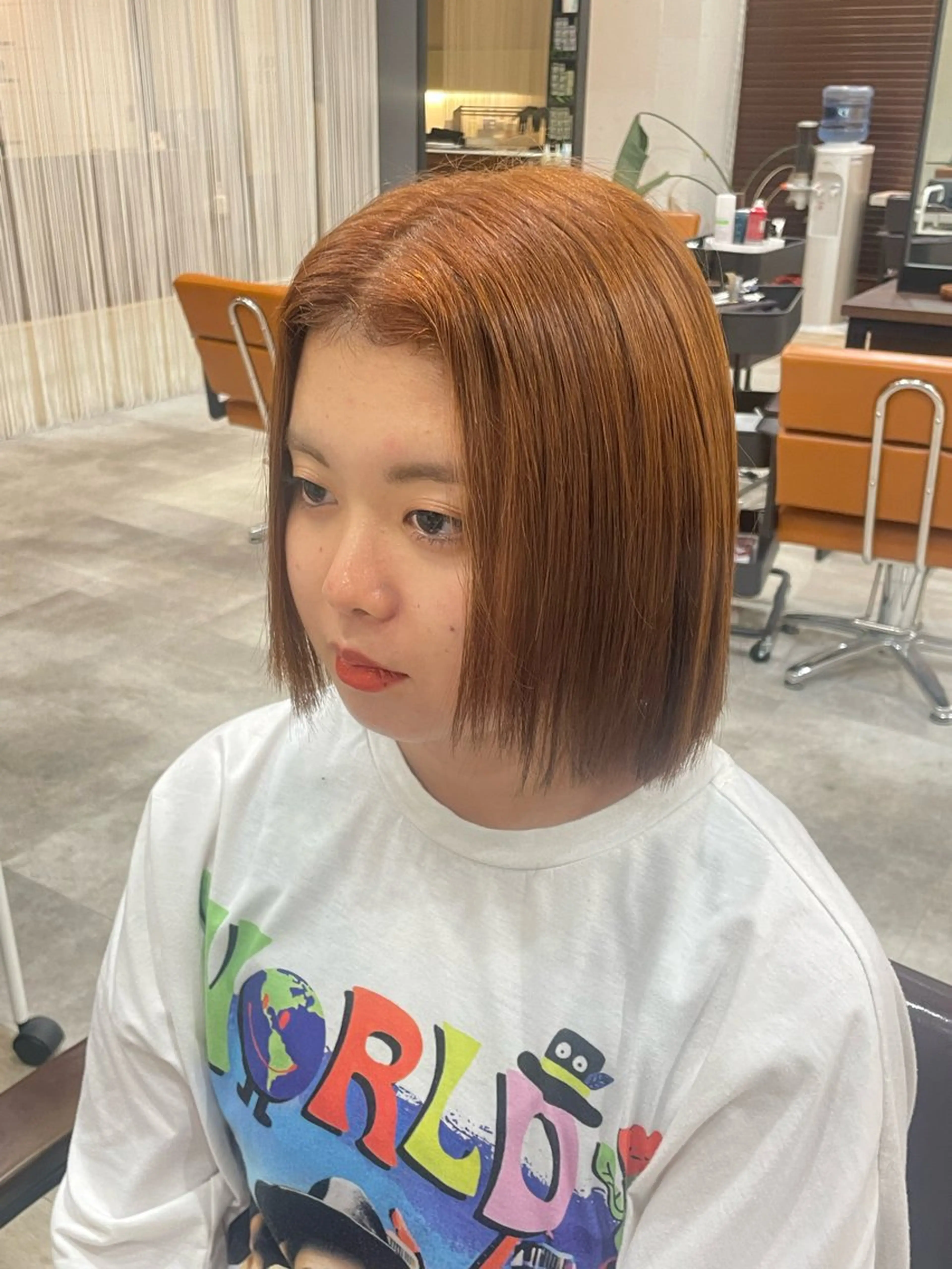 カラー オラプラノ所属・與那覇 有紗のヘアスタイル