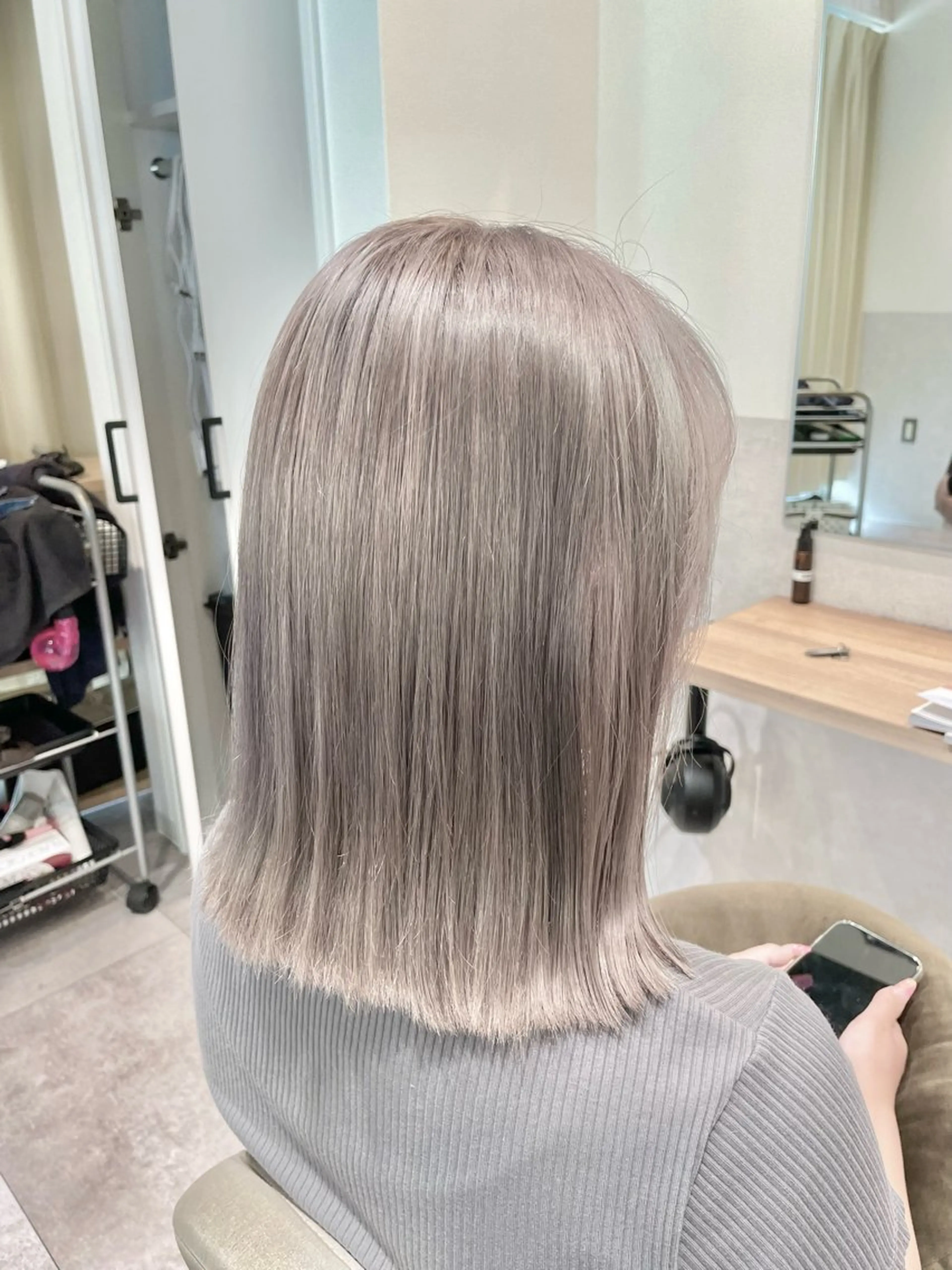 ミディアム カラー Re:Live 澁谷玄のヘアスタイル