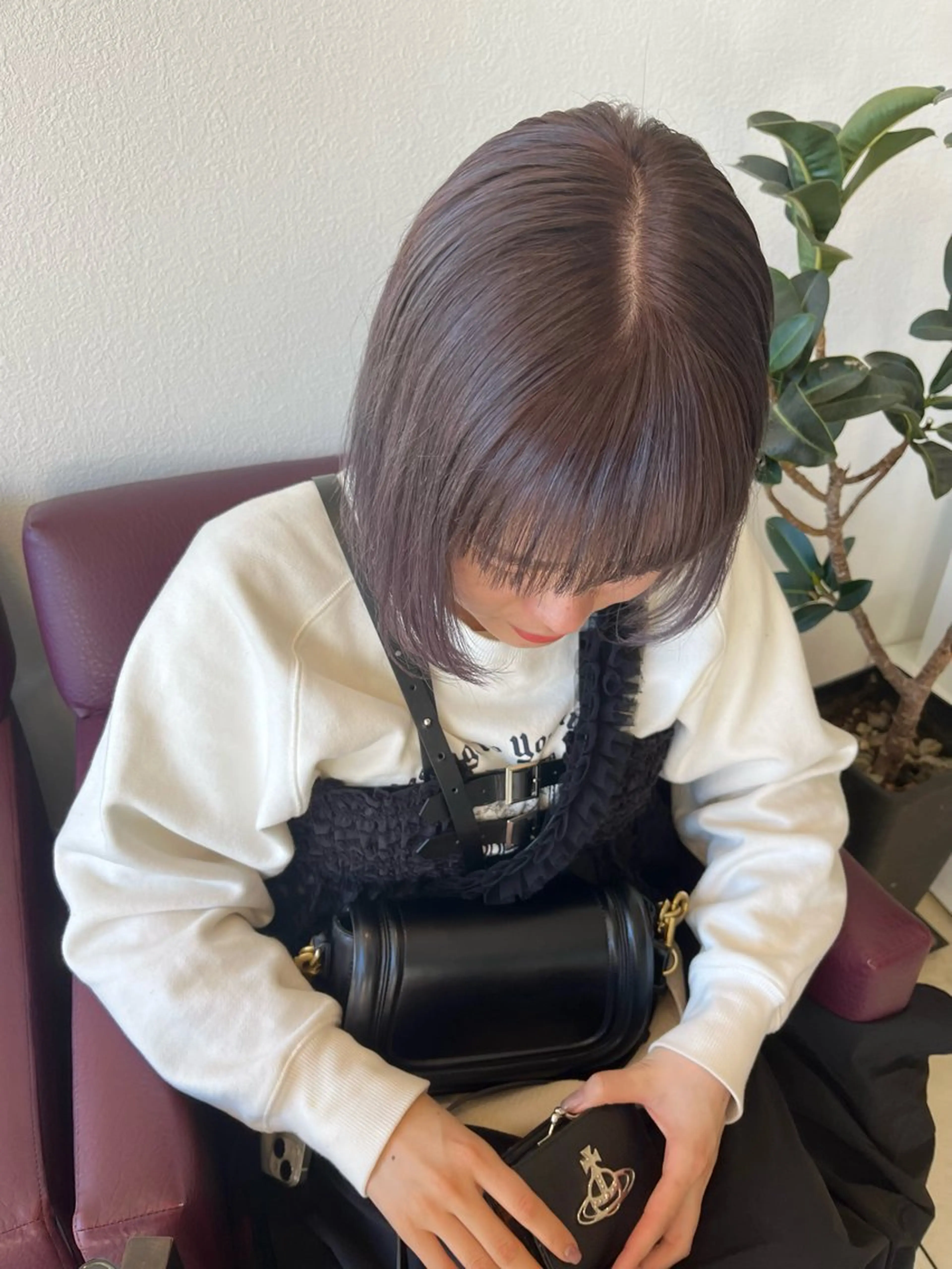 ショート カラー パーマ ヘアアレンジ ちひろ /似合わせカラーのヘアスタイル