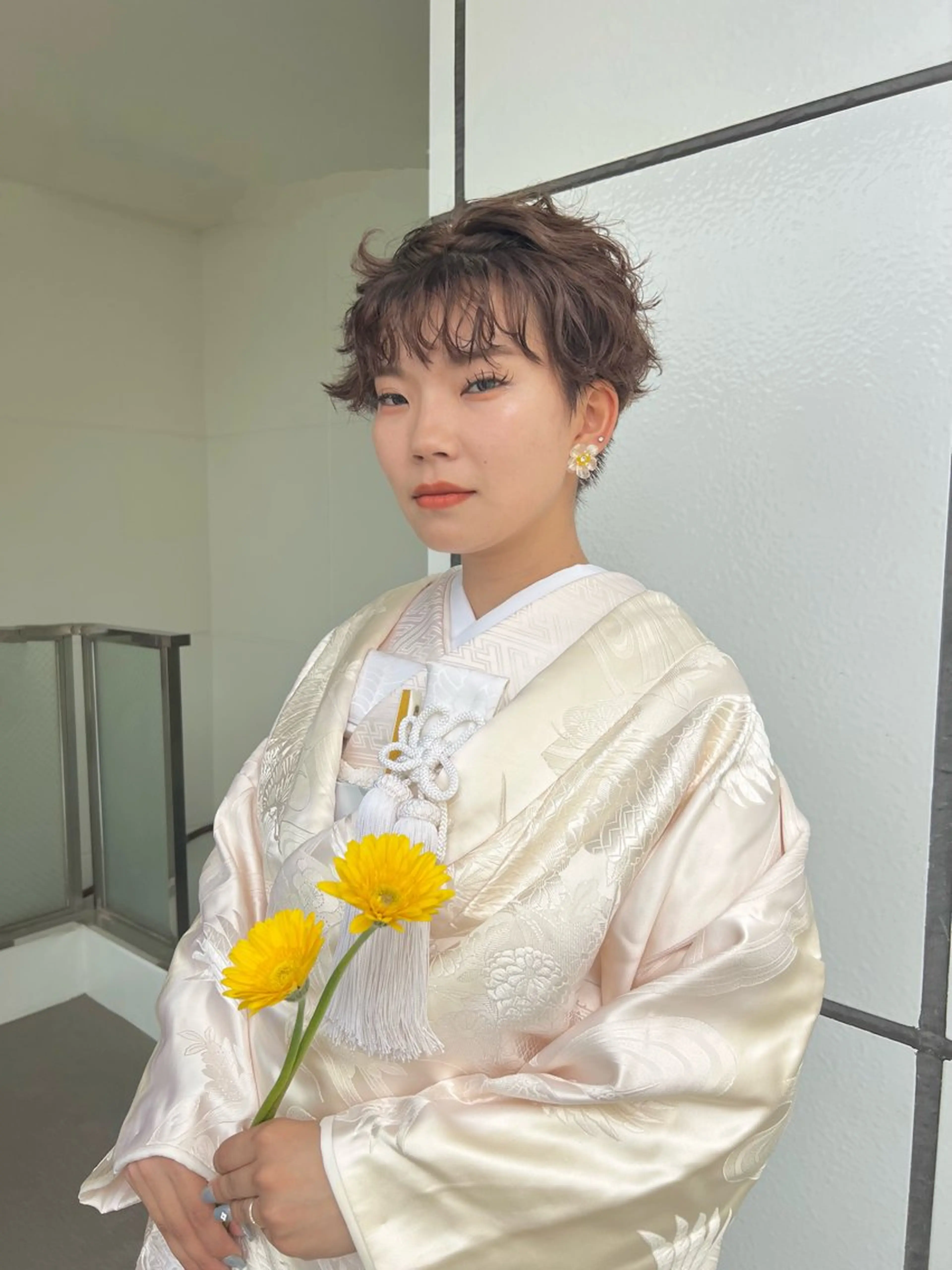 ショート ショートヘア 撮影モデル yu koのヘアスタイル