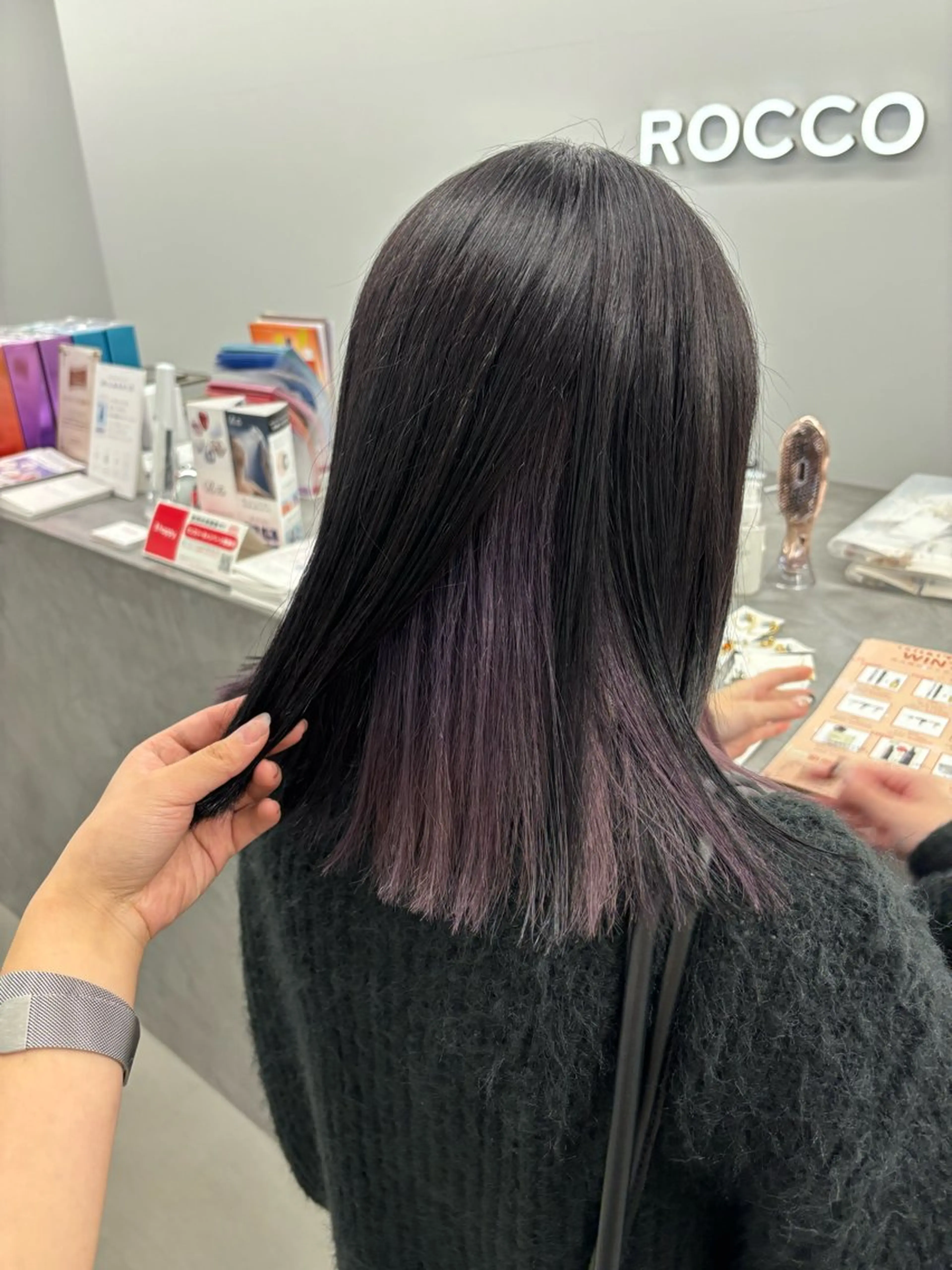 セミロング ヘアカラー トリートメント ROCCO3rd / りんなのヘアスタイル