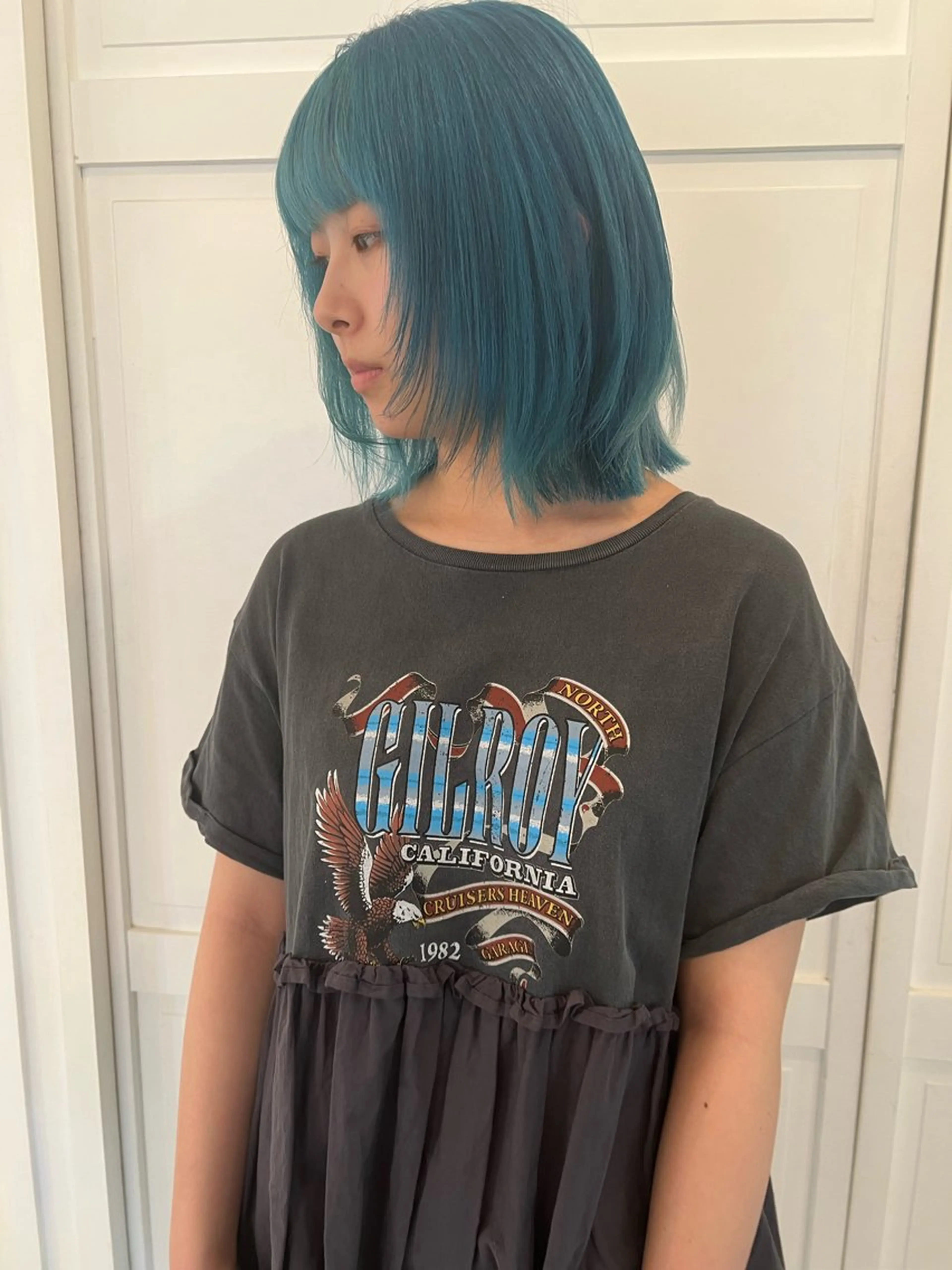 カラー カット ヘアカラー ブリーチカラー🎀 韓国風/寺門美優のヘアスタイル