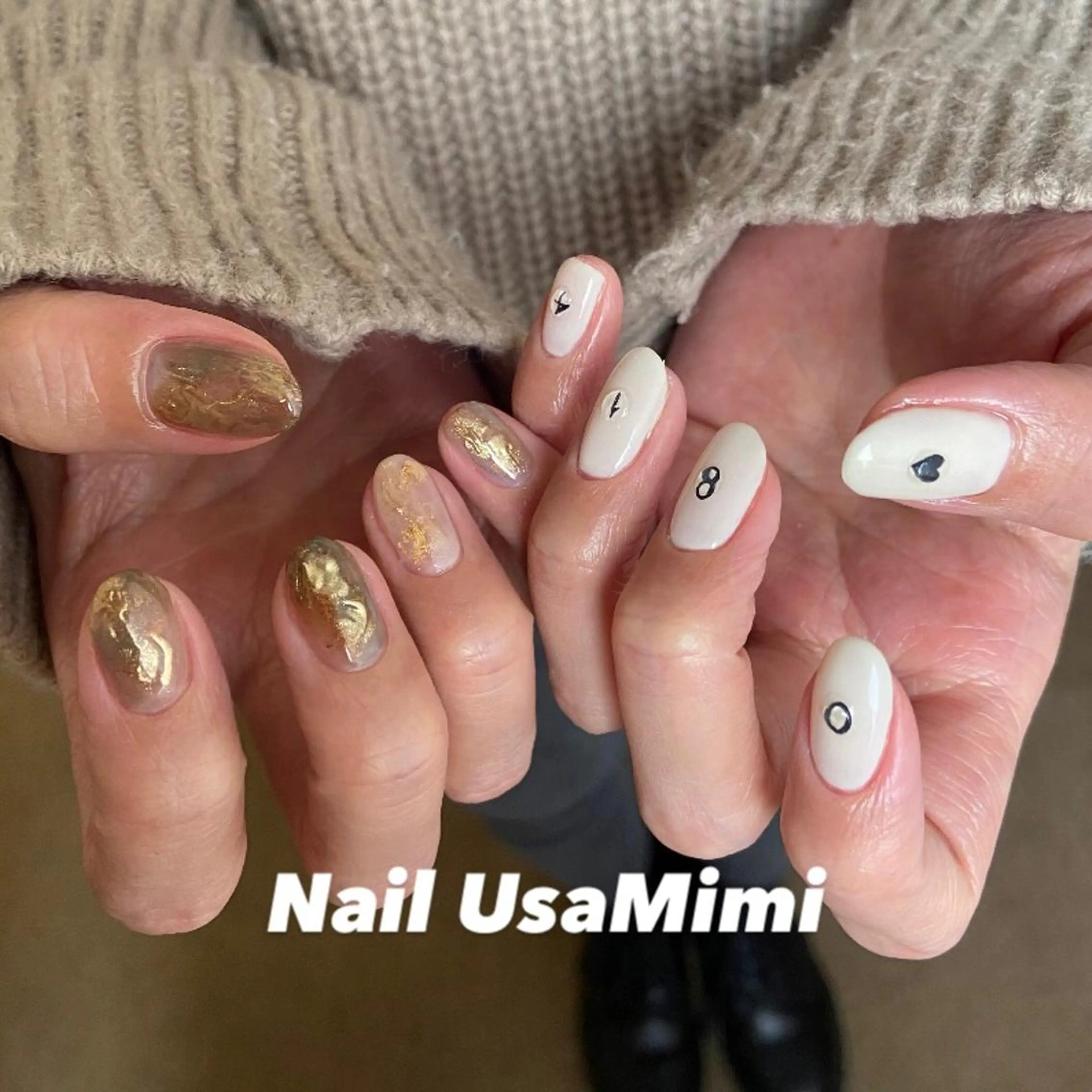 ネイル フットネイル ジェルネイル マグネットネイル 持ち込み ニュアンスネイル 本町ネイルNail UsaMimiのネイルデザイン