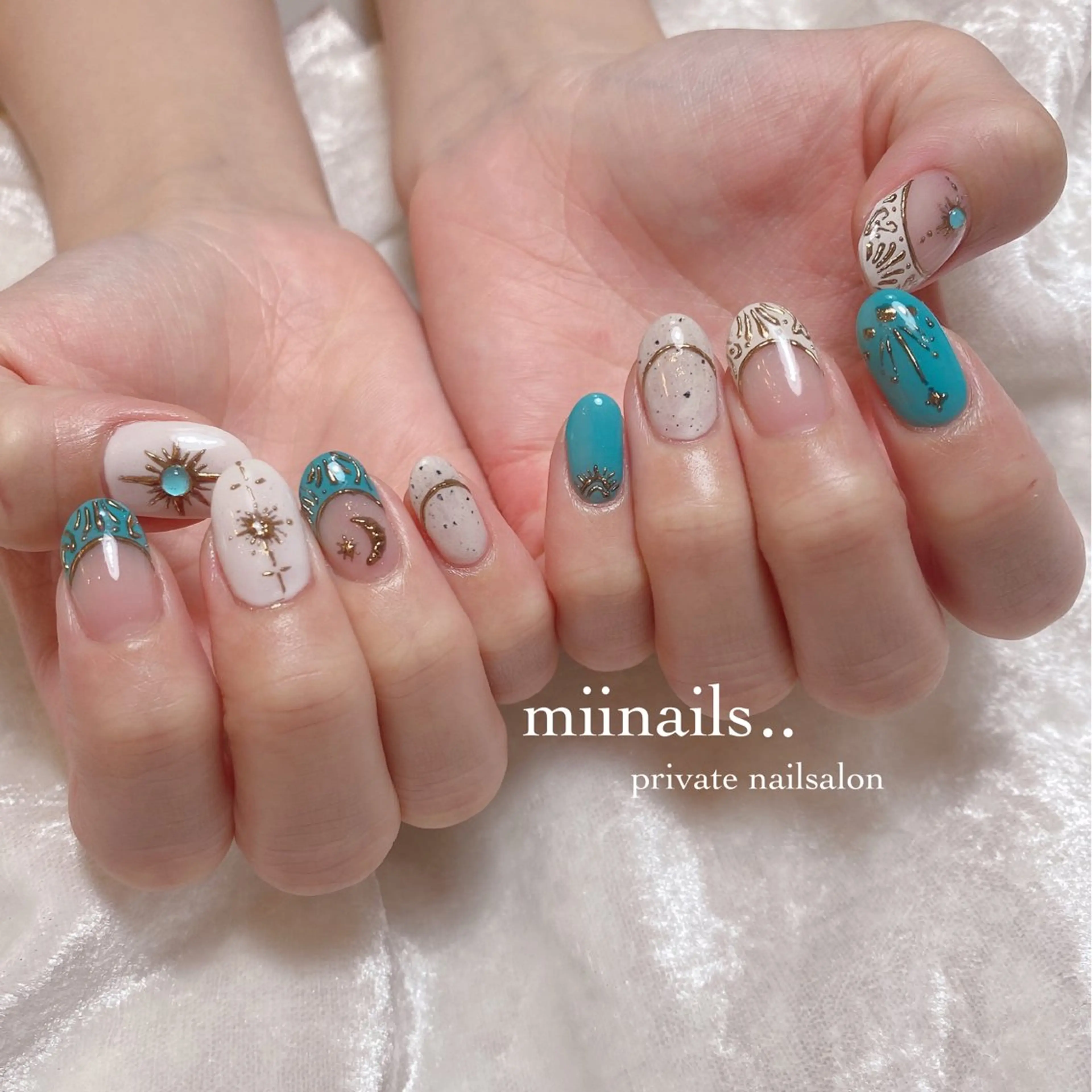 ネイル 韓国ネイル ワンホンネイル ハンドネイル nailsalon miinailsのネイルデザイン