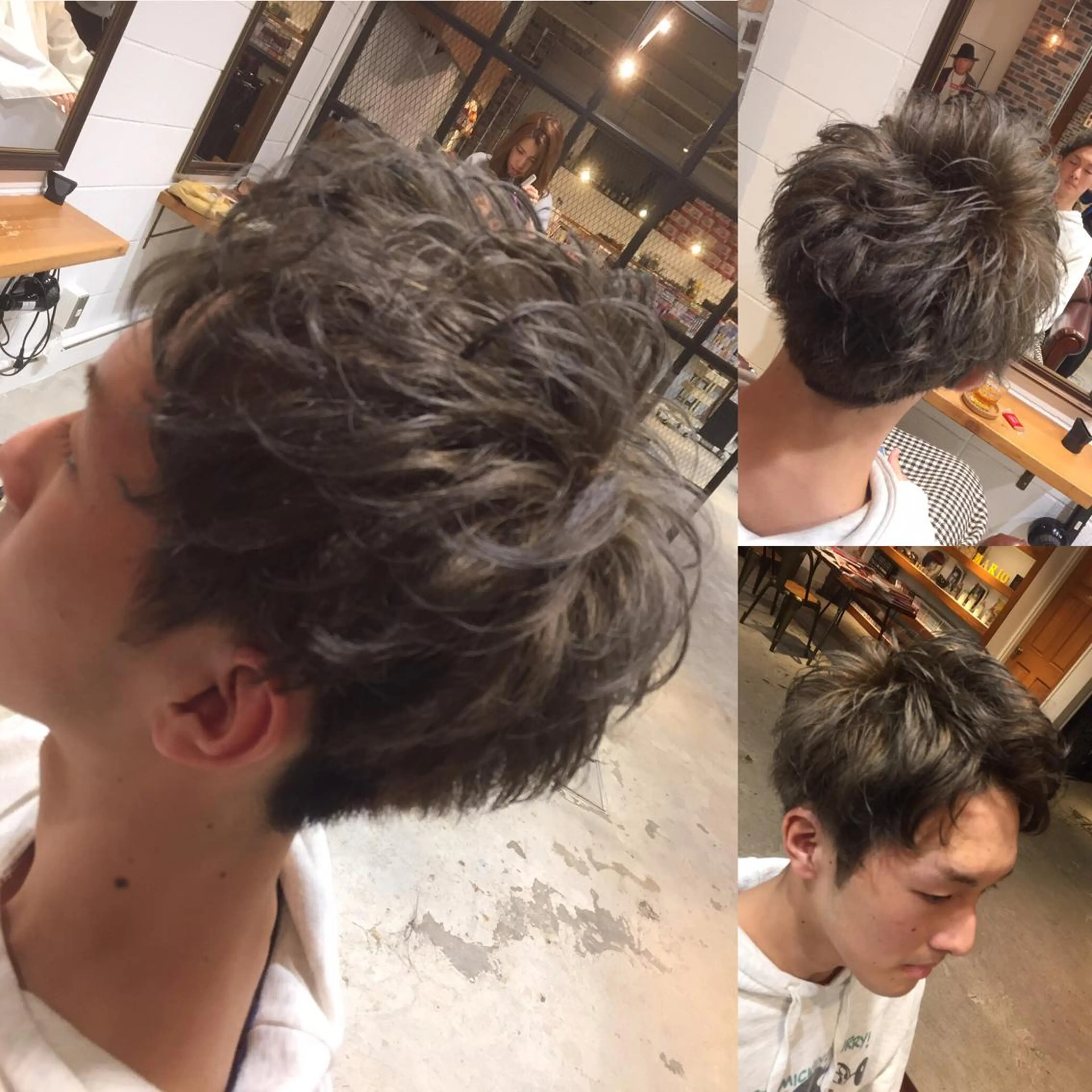 カラー パーマ メンズ 竹嶌 健吾のヘアスタイル