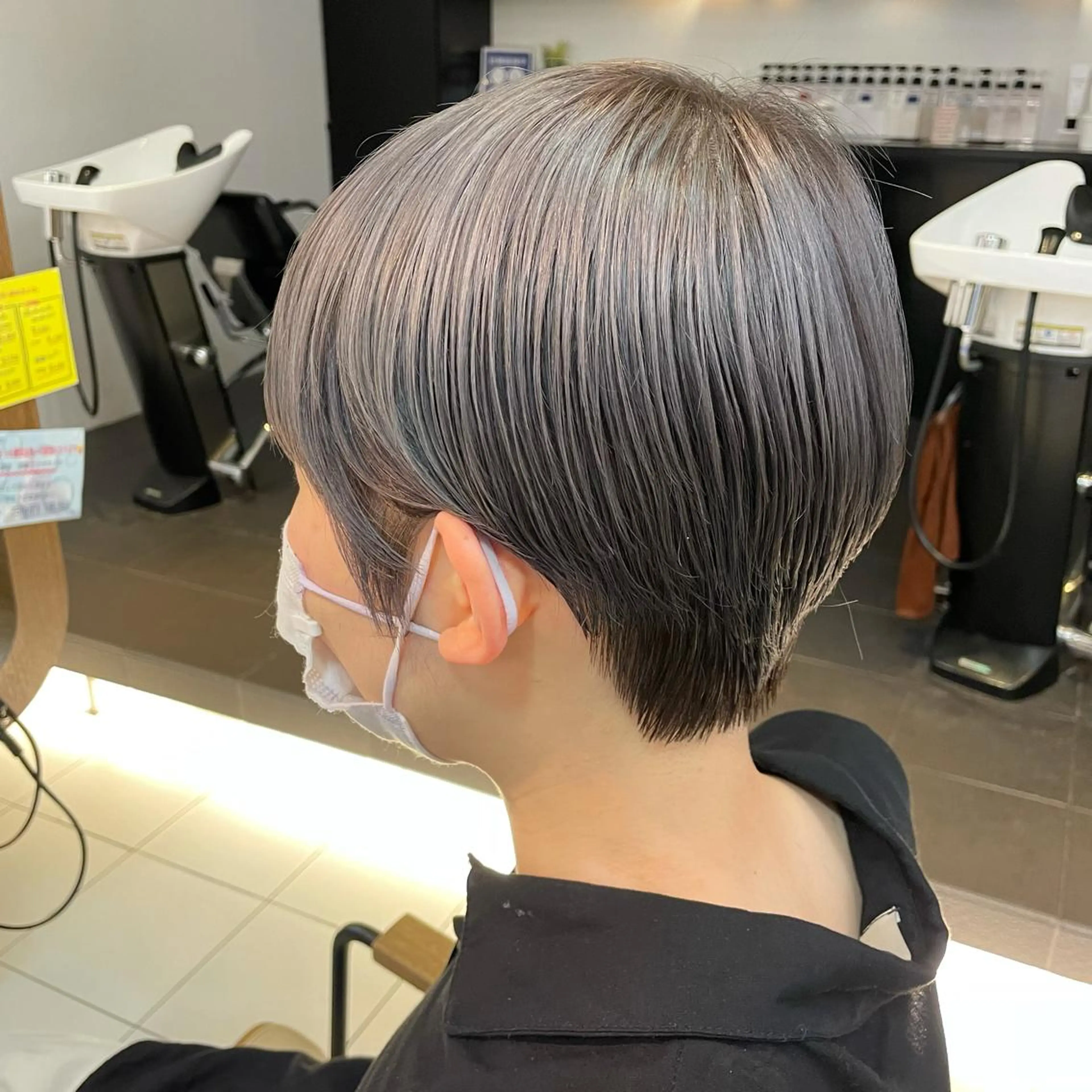 ショート カラー ブリーチ ショートヘア 透明感カラー/ 寺田千雅子のヘアスタイル