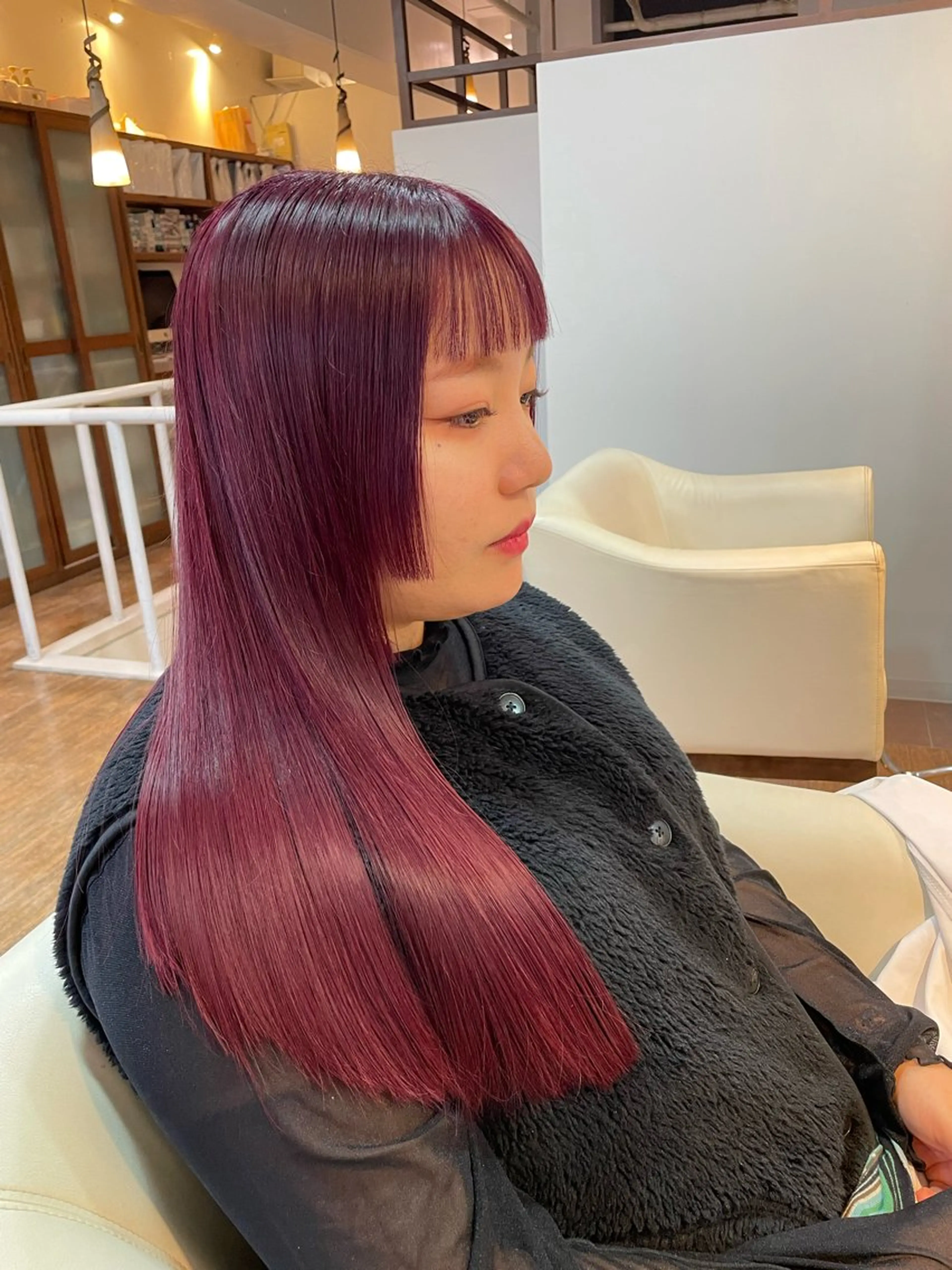 ロング カラー ブリーチ ケアブリーチ レッドカラー カット ヘアカラー トリートメント STUDIO 4H所属・小山功陽 /メンズスタイルのヘアスタイル