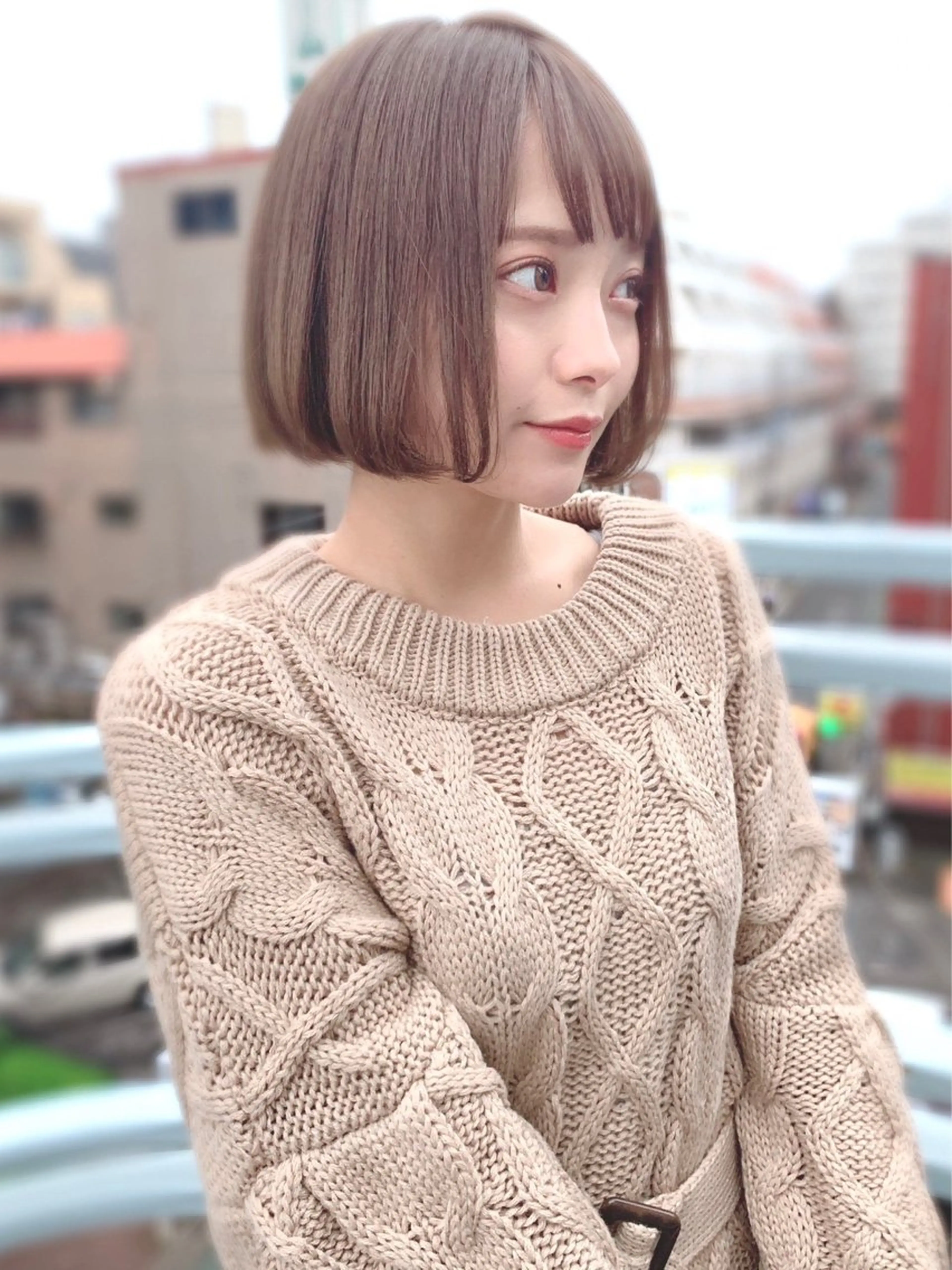 ミディアム カラー パーマ ヘアカラー トリートメント 【公式】amble luxe池袋東口🩷のヘアスタイル