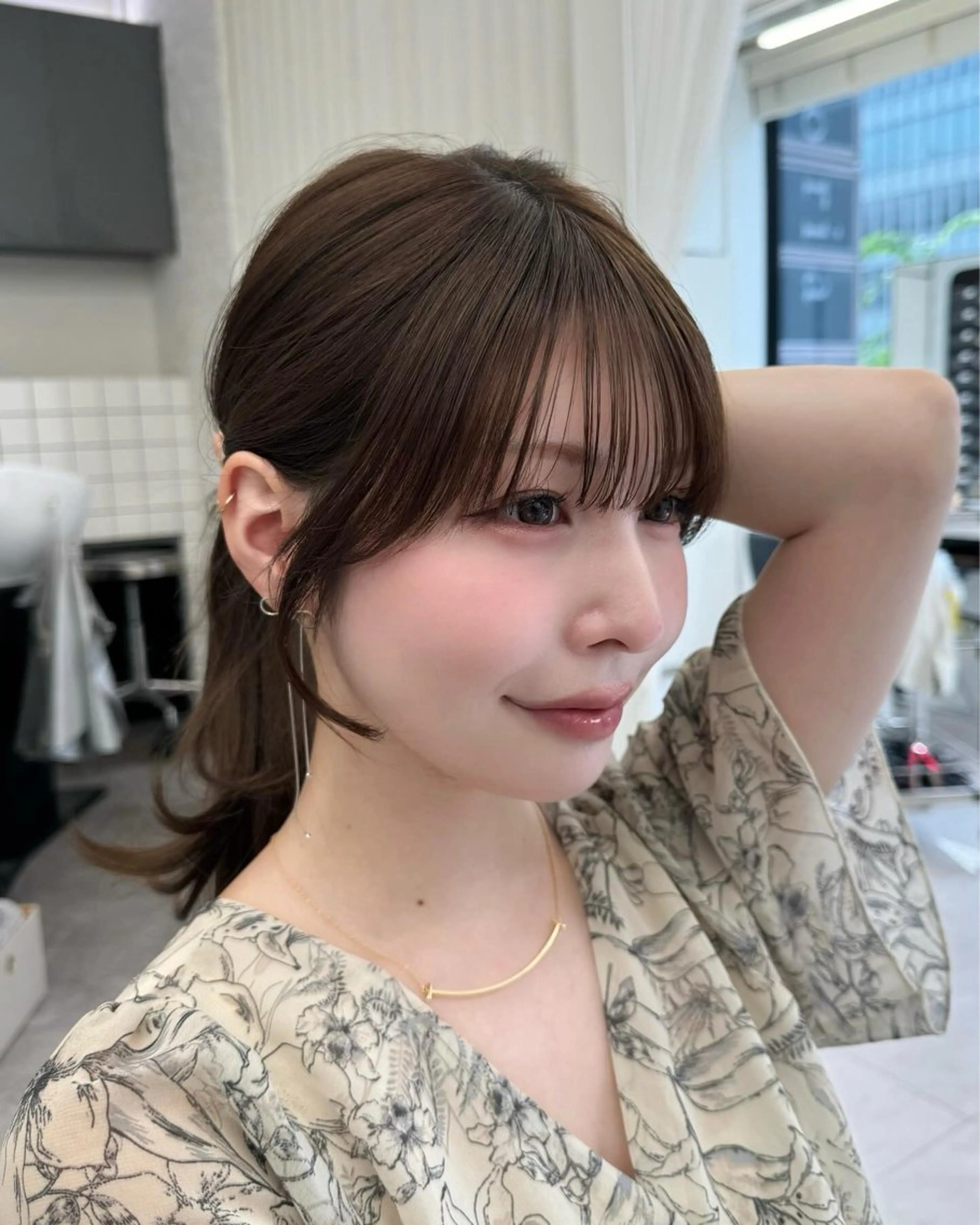 セミロング 映える顔まわり/前髪 特化 💗 ユキマのヘアスタイル