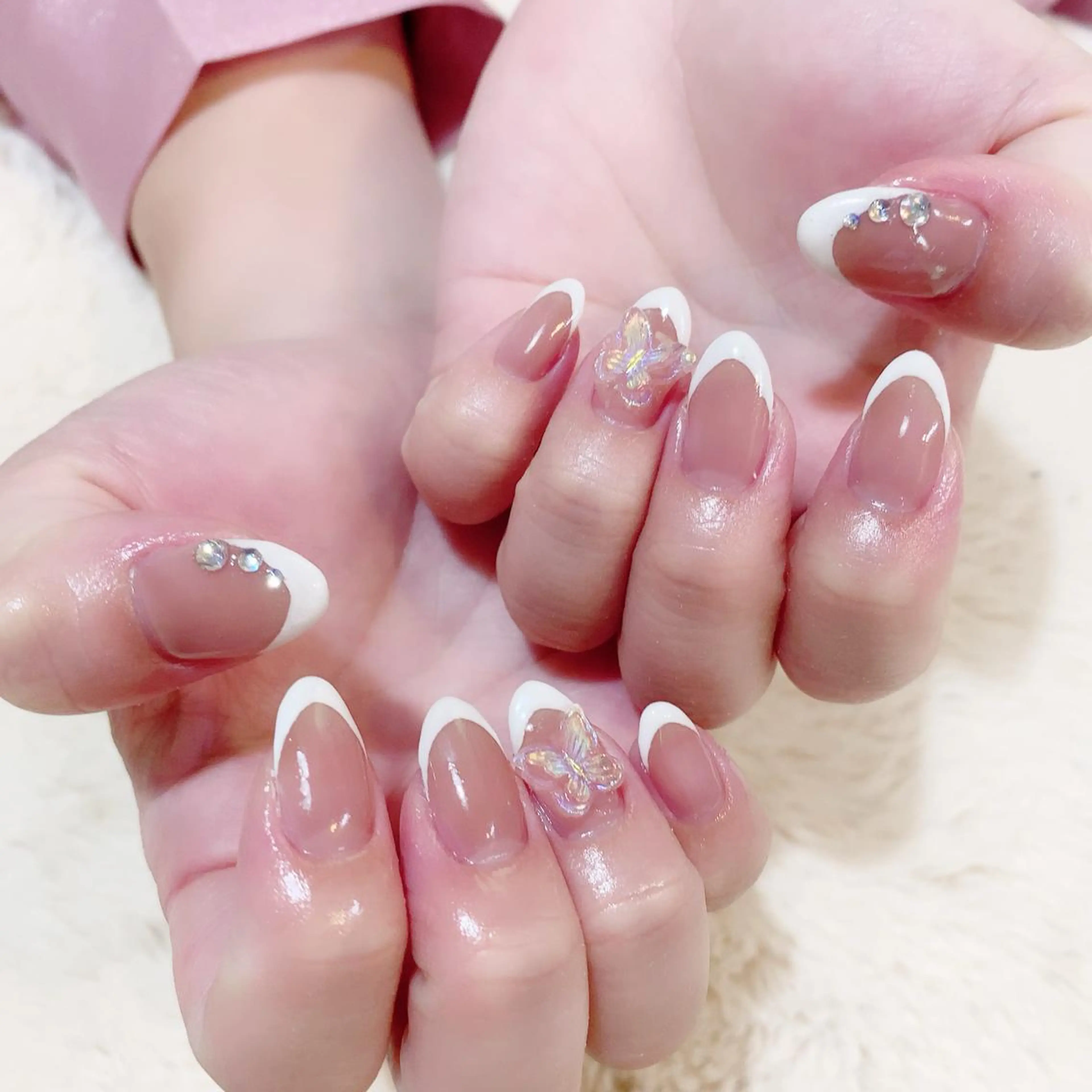 ネイル フレンチネイル YAS 青柳 安代のネイルデザイン