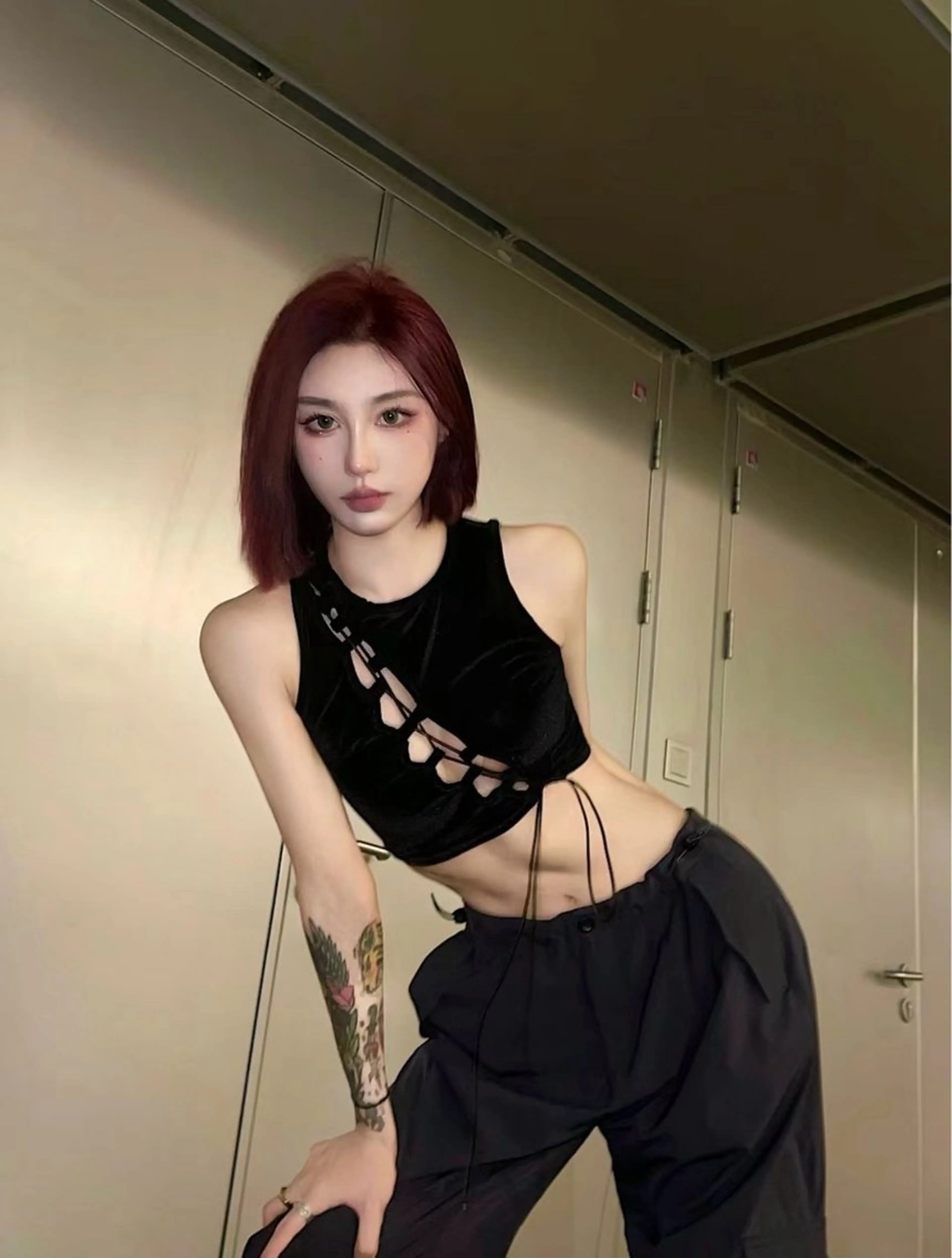 ミディアム カット ヘアカラー トリートメント ワンホンヘア ケラチン/Kaitoのヘアスタイル