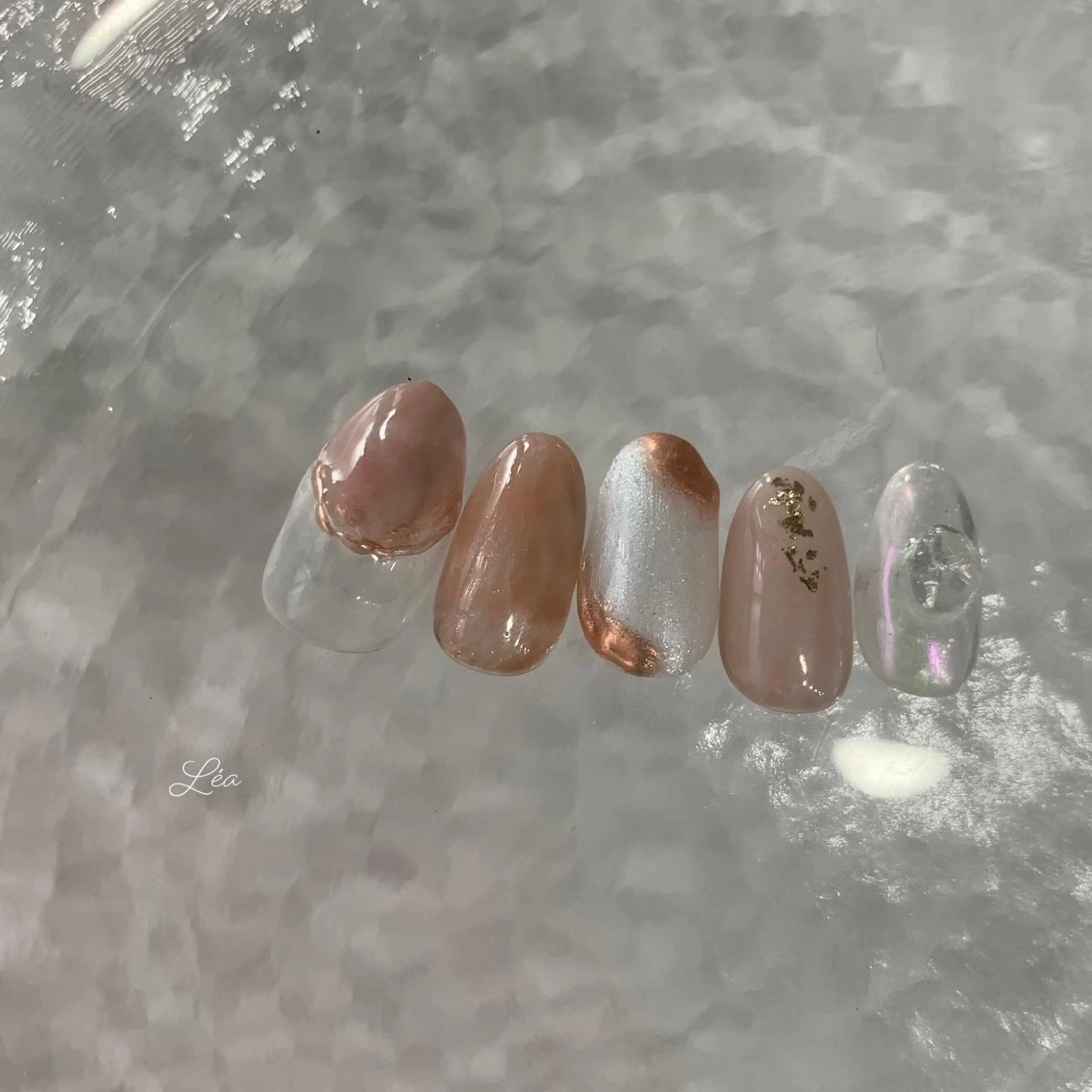 ネイル ジェルネイル パラジェル Léa nailのネイルデザイン