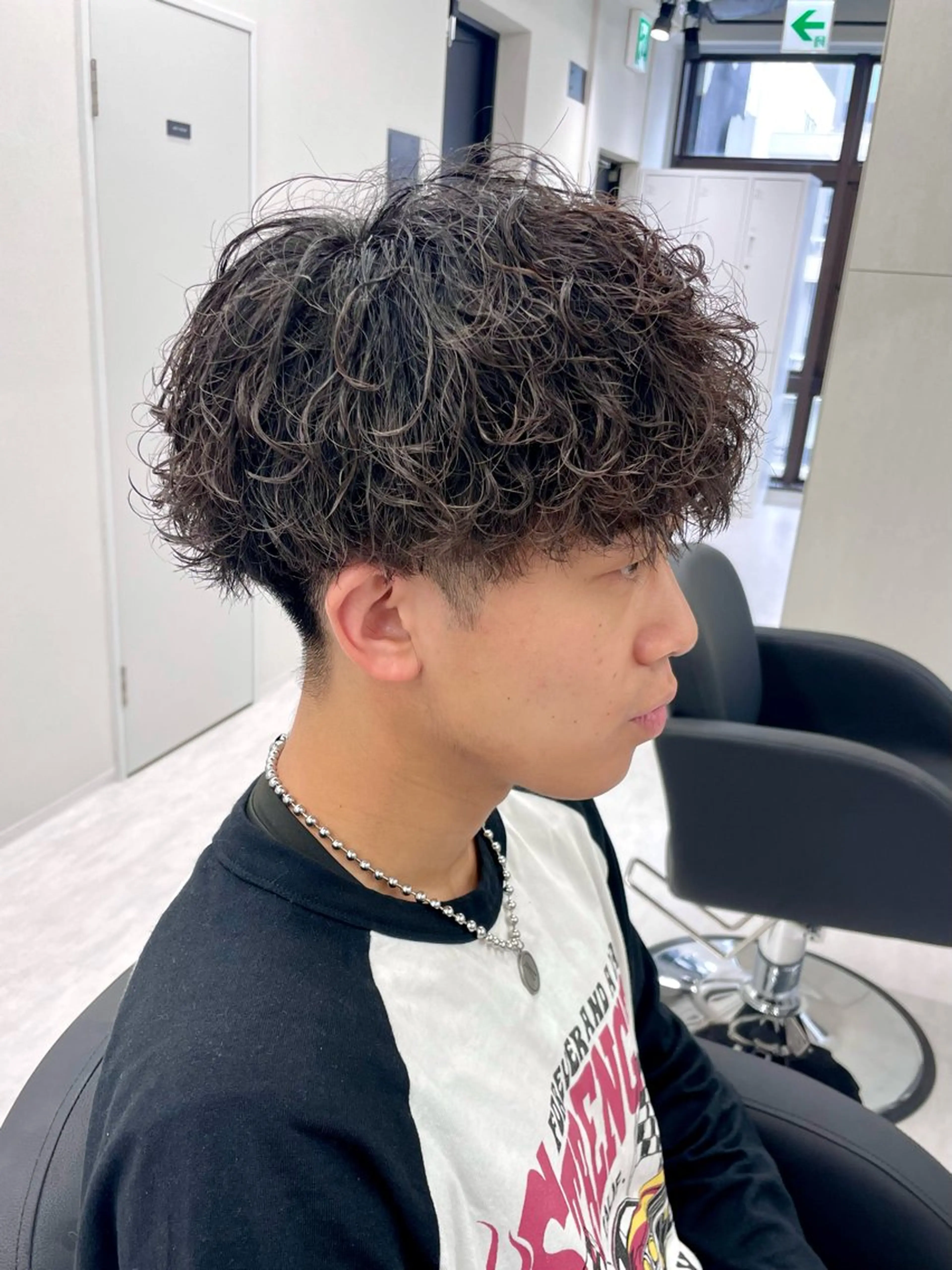 パーマ メンズ メンズパーマ 波巻きパーマ カット パーマ 福永速人 /メンズパーマのヘアスタイル