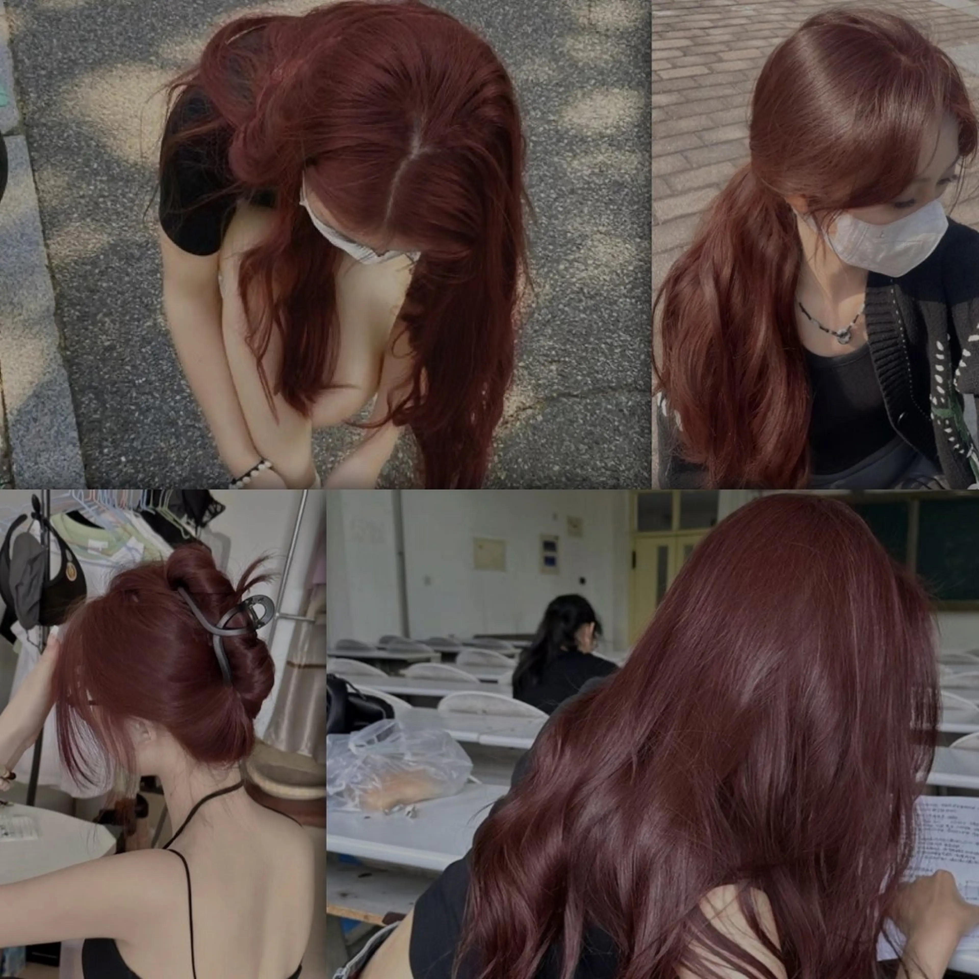 ロング カラー ヘアカラー トリートメント ブリーチなしの達人 🇰🇷KAITOのヘアスタイル