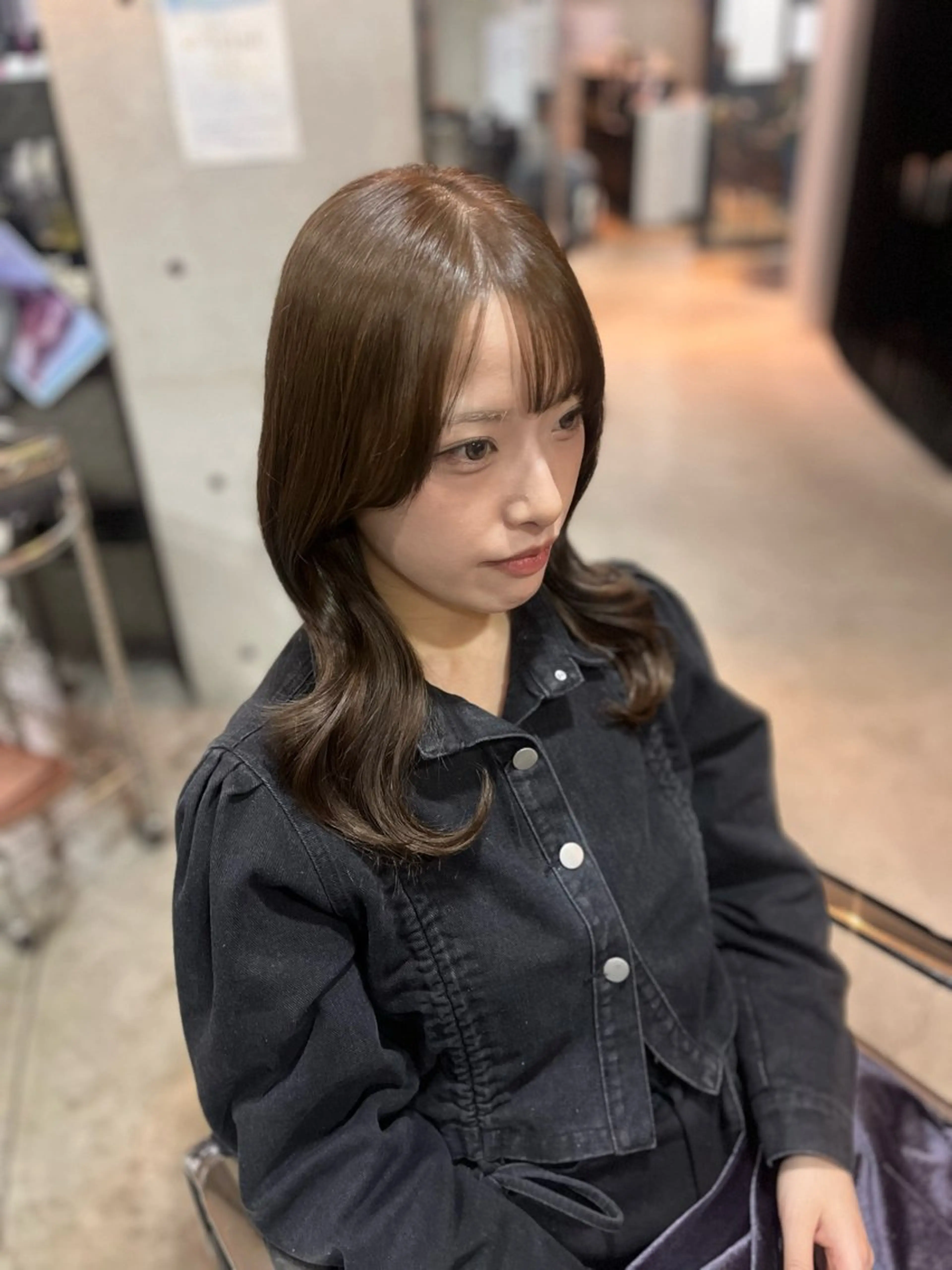 ミディアム 韓国風ヘア レイヤーカット Eleanor枚方店 /梅木雄治のヘアスタイル